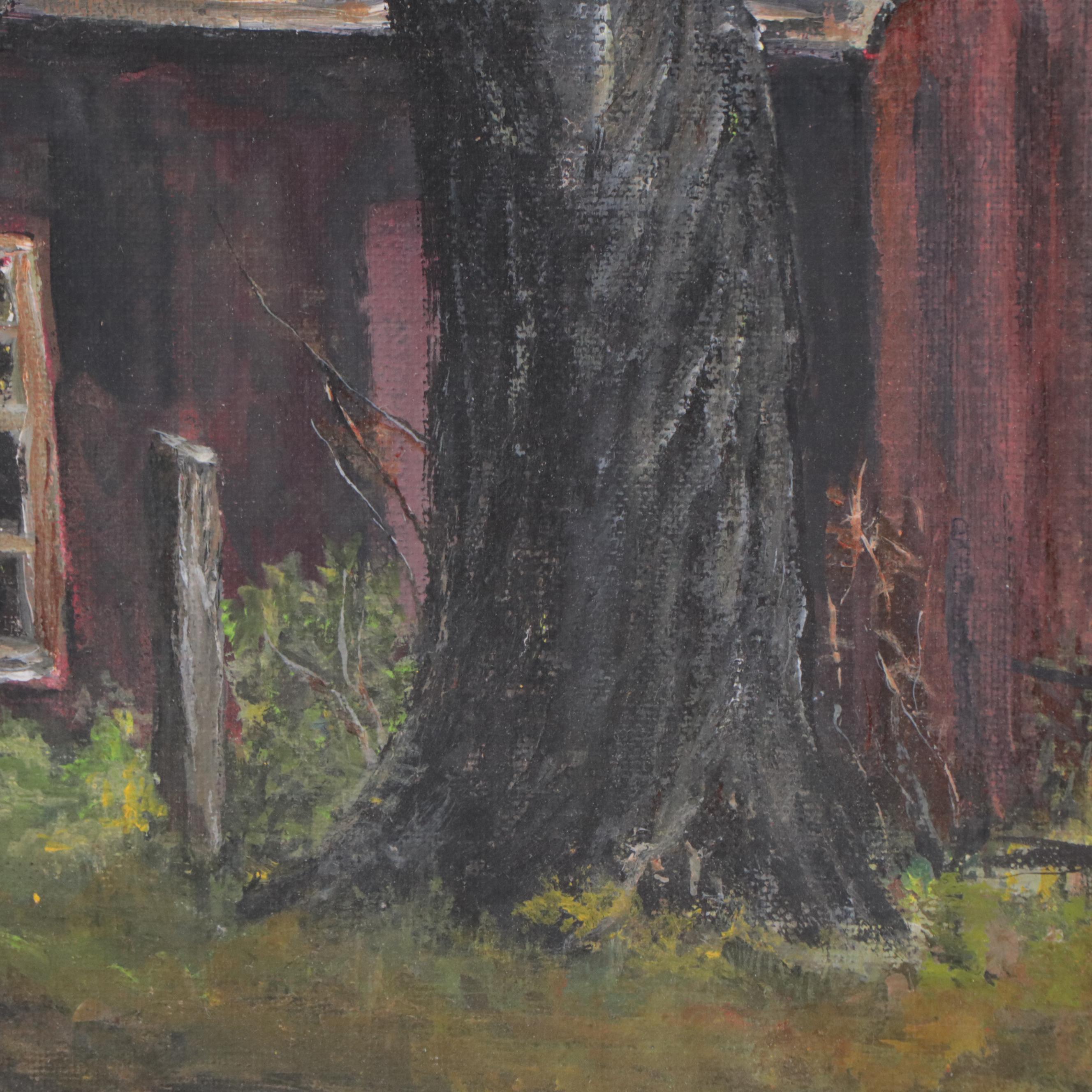 Landscape Oil Painting of Farm House