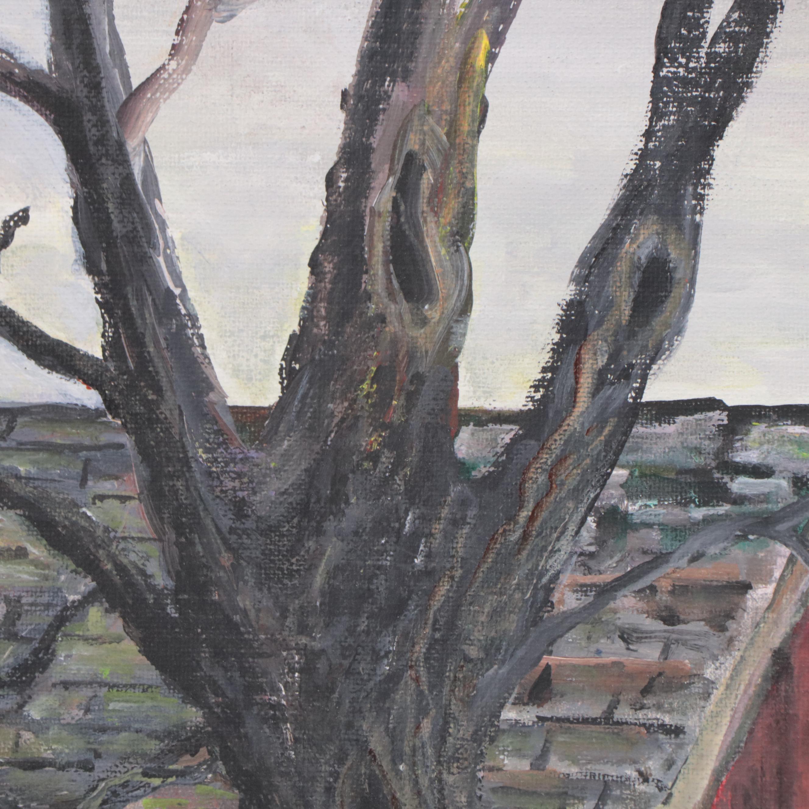 Landscape Oil Painting of Farm House