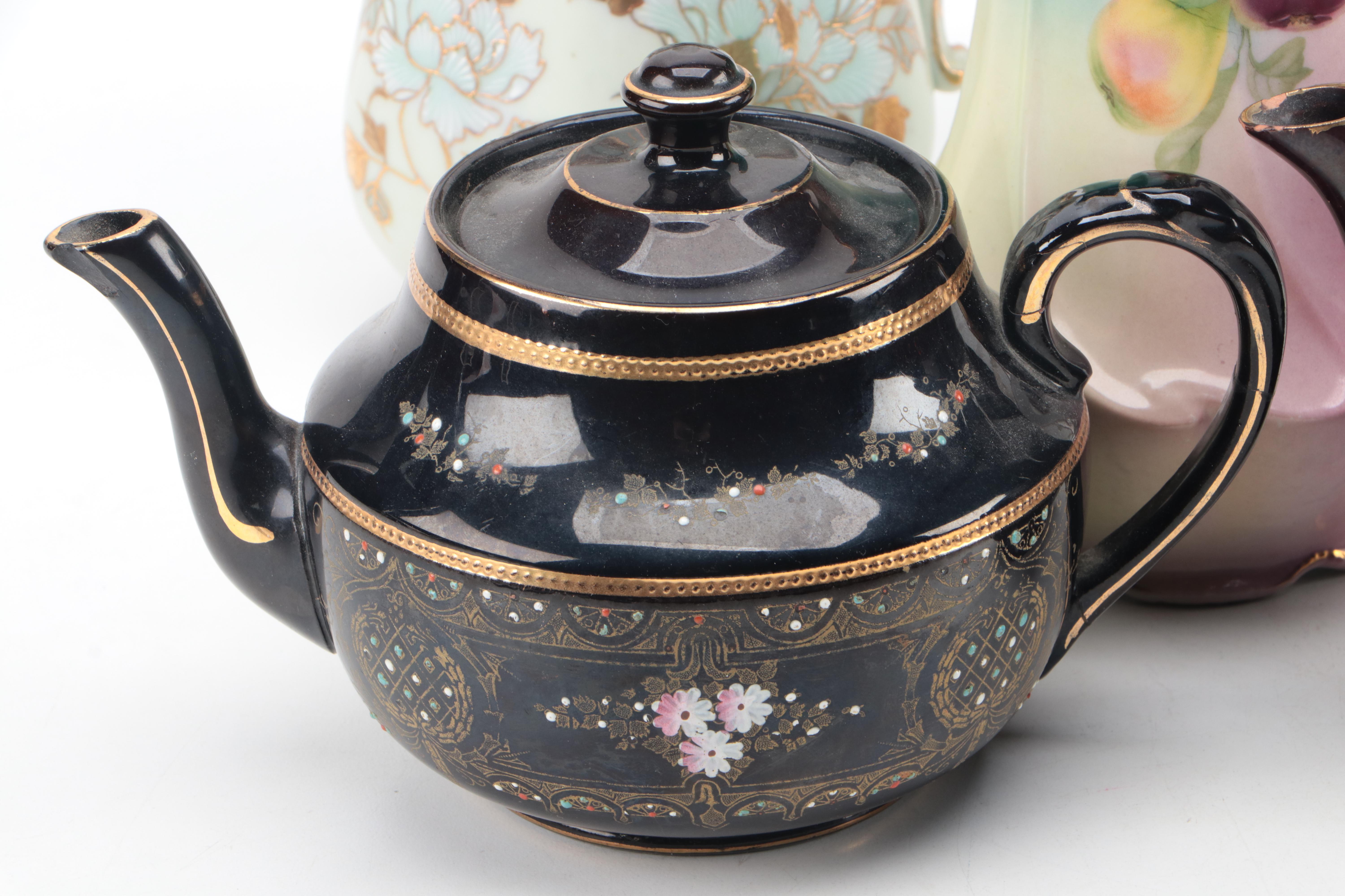 Albany & Harvey Potteries and Other Ceramic Tea and Coffee Pots with Creamers Everything But