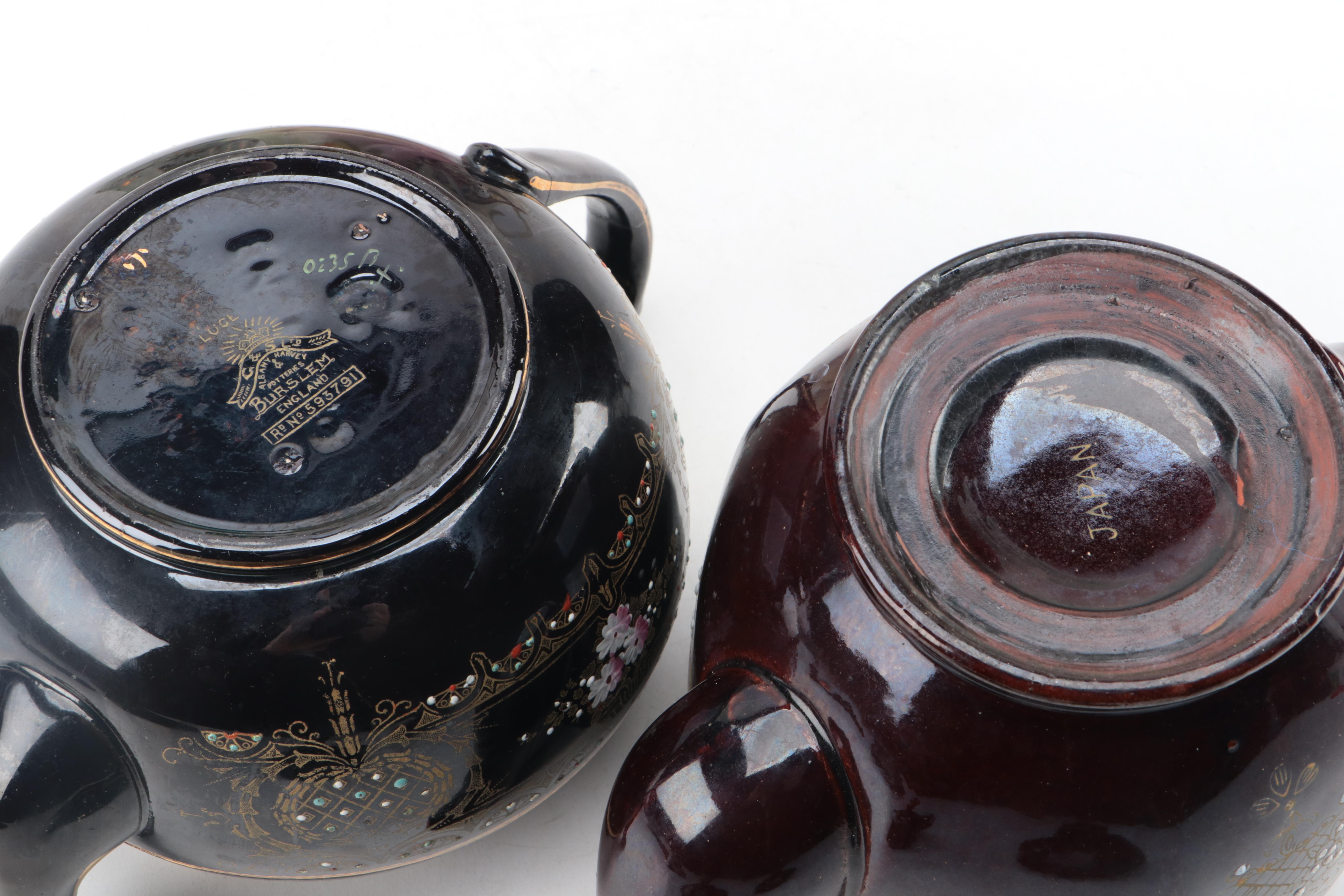 Albany & Harvey Potteries and Other Ceramic Tea and Coffee Pots with Creamers Everything But