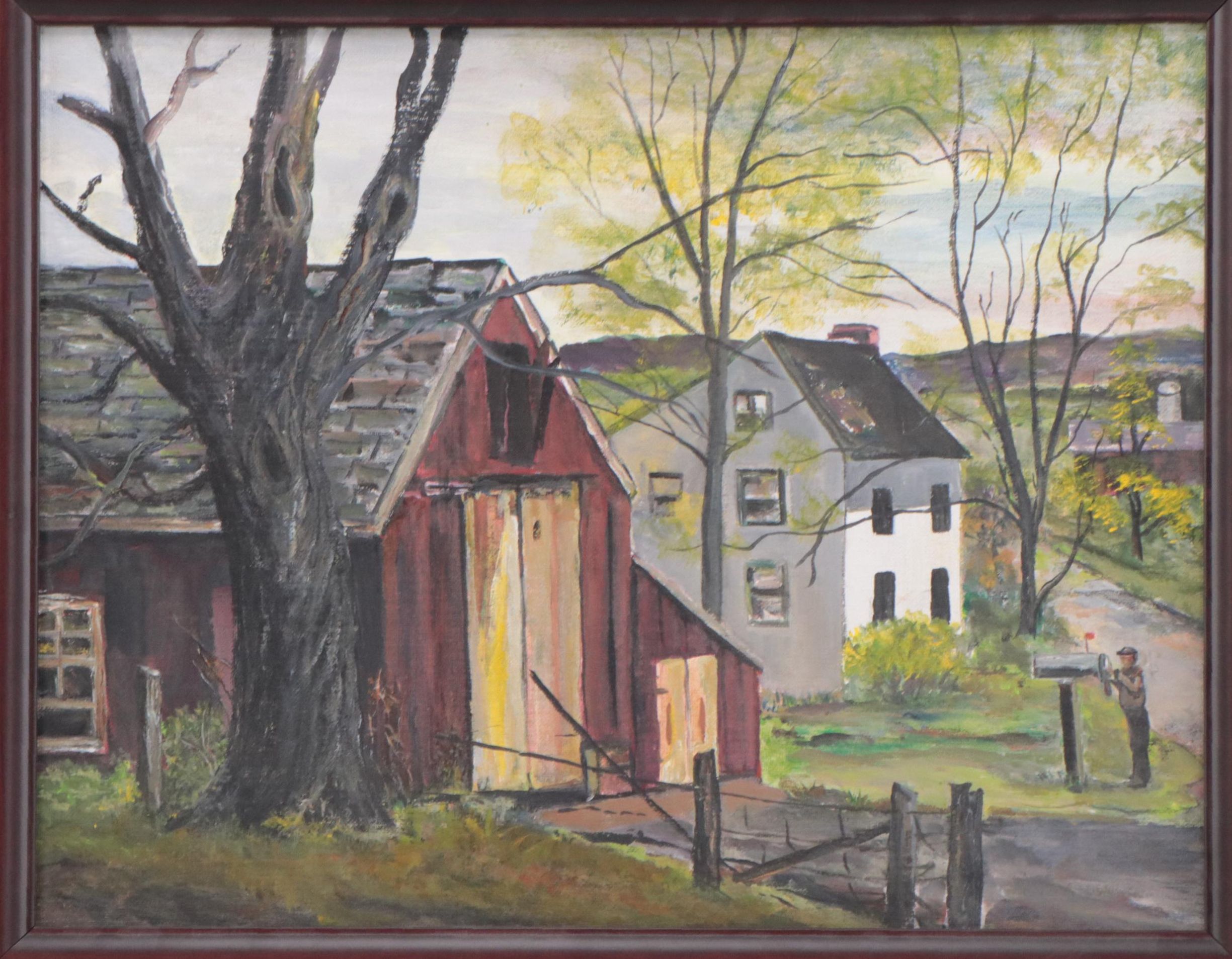 Landscape Oil Painting of Farm House