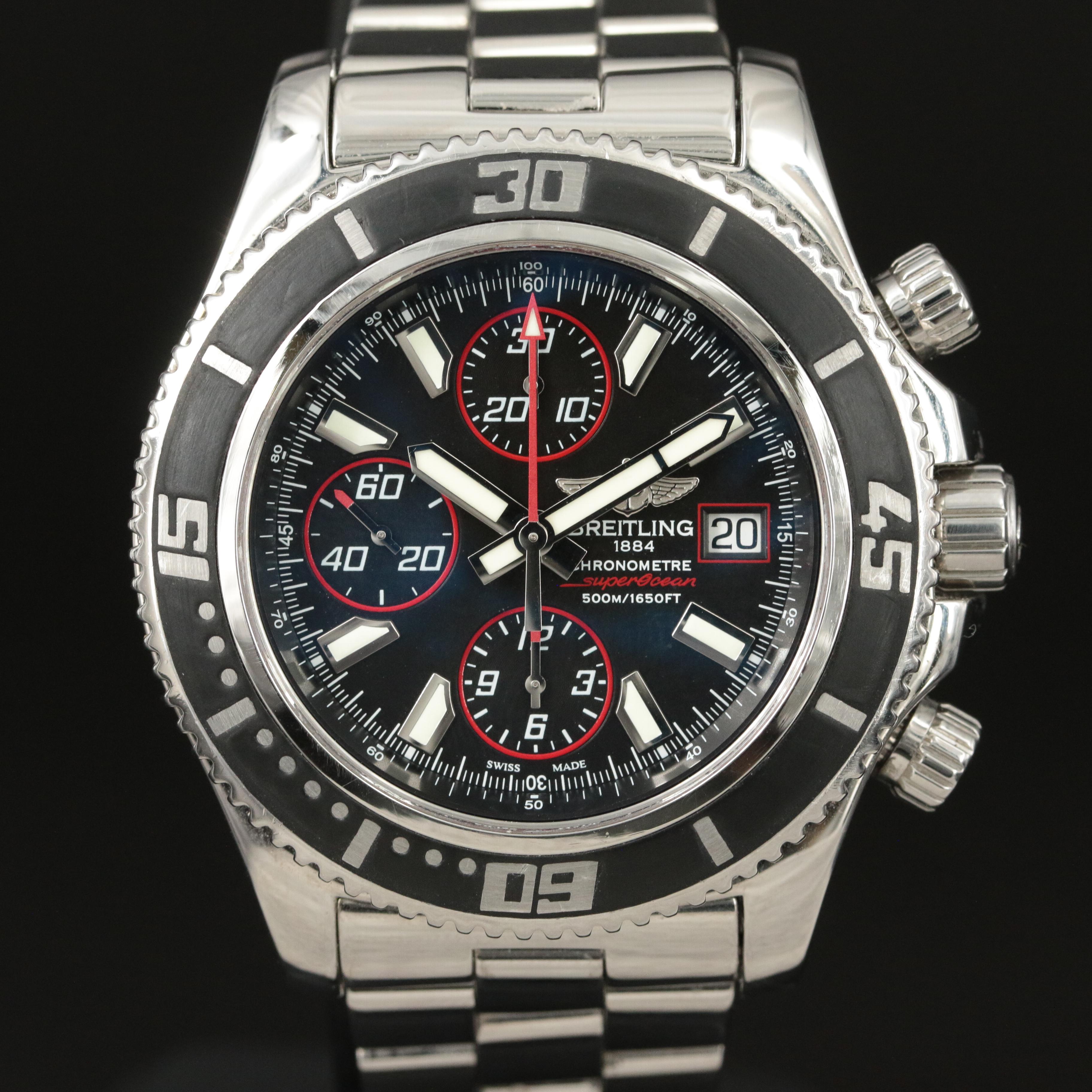 Breitling SuperOcean 44 Stainless Steel Chronograph Watch