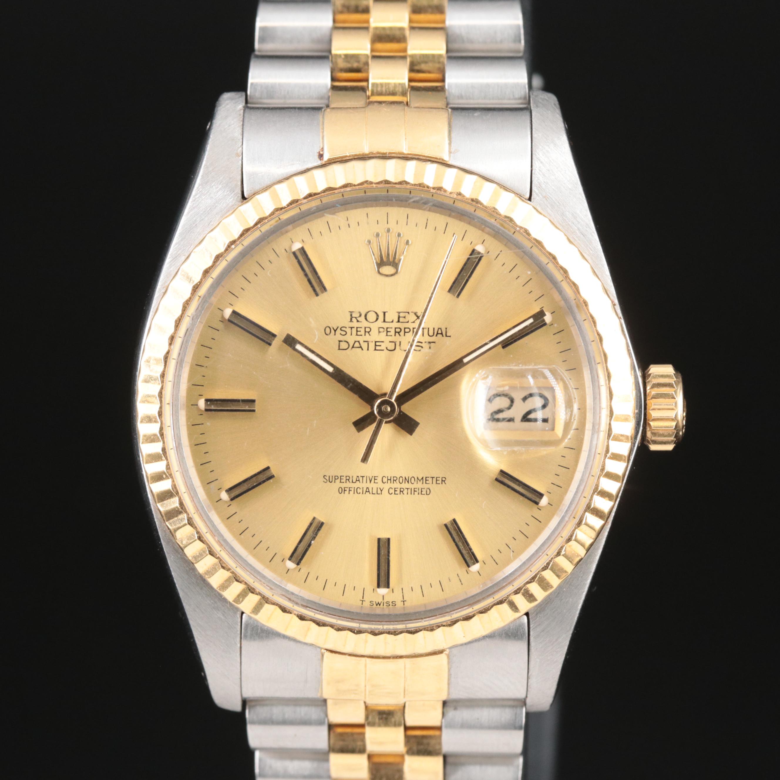 1984 Rolex Oyster Perpetual Datejust Watch