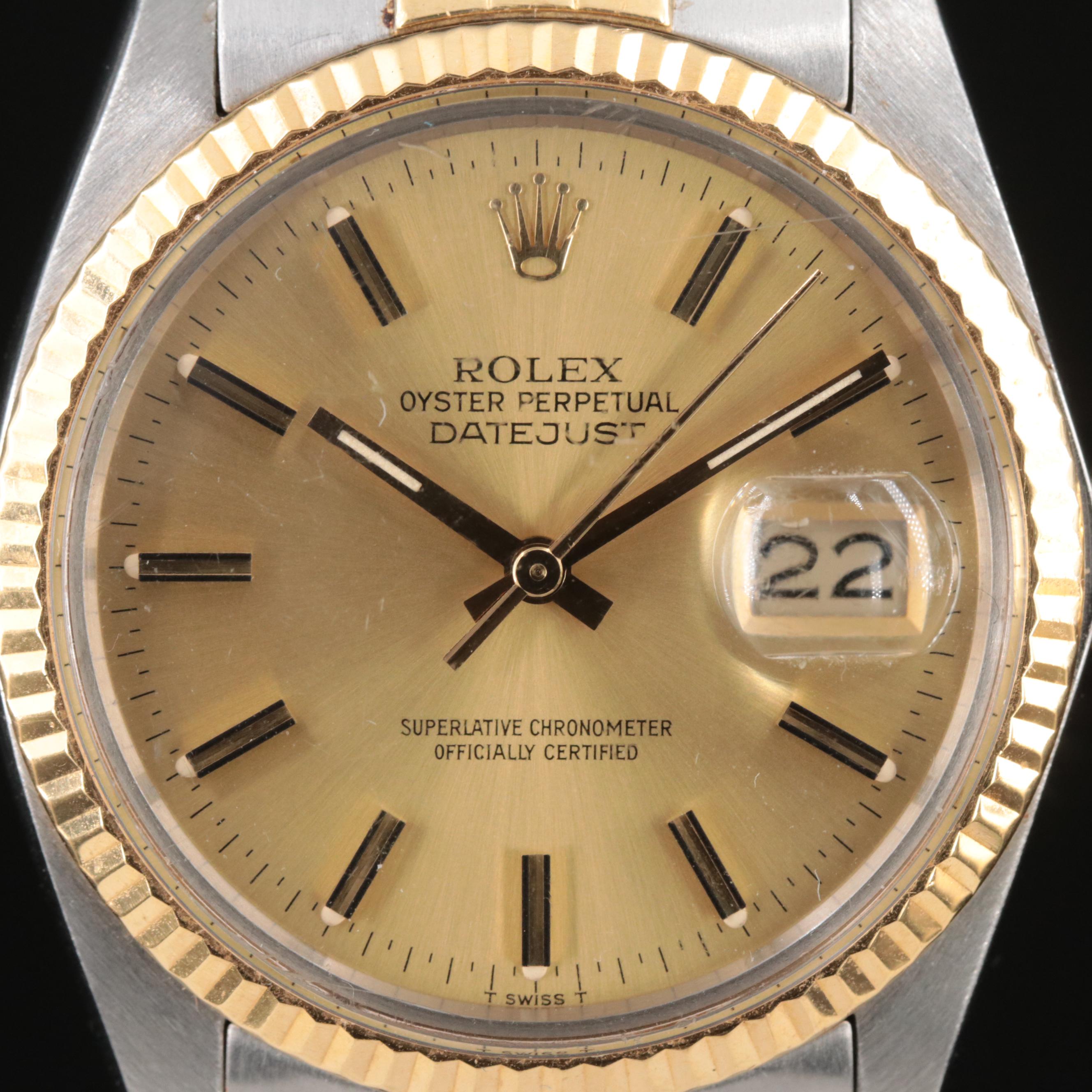 1984 Rolex Oyster Perpetual Datejust Watch