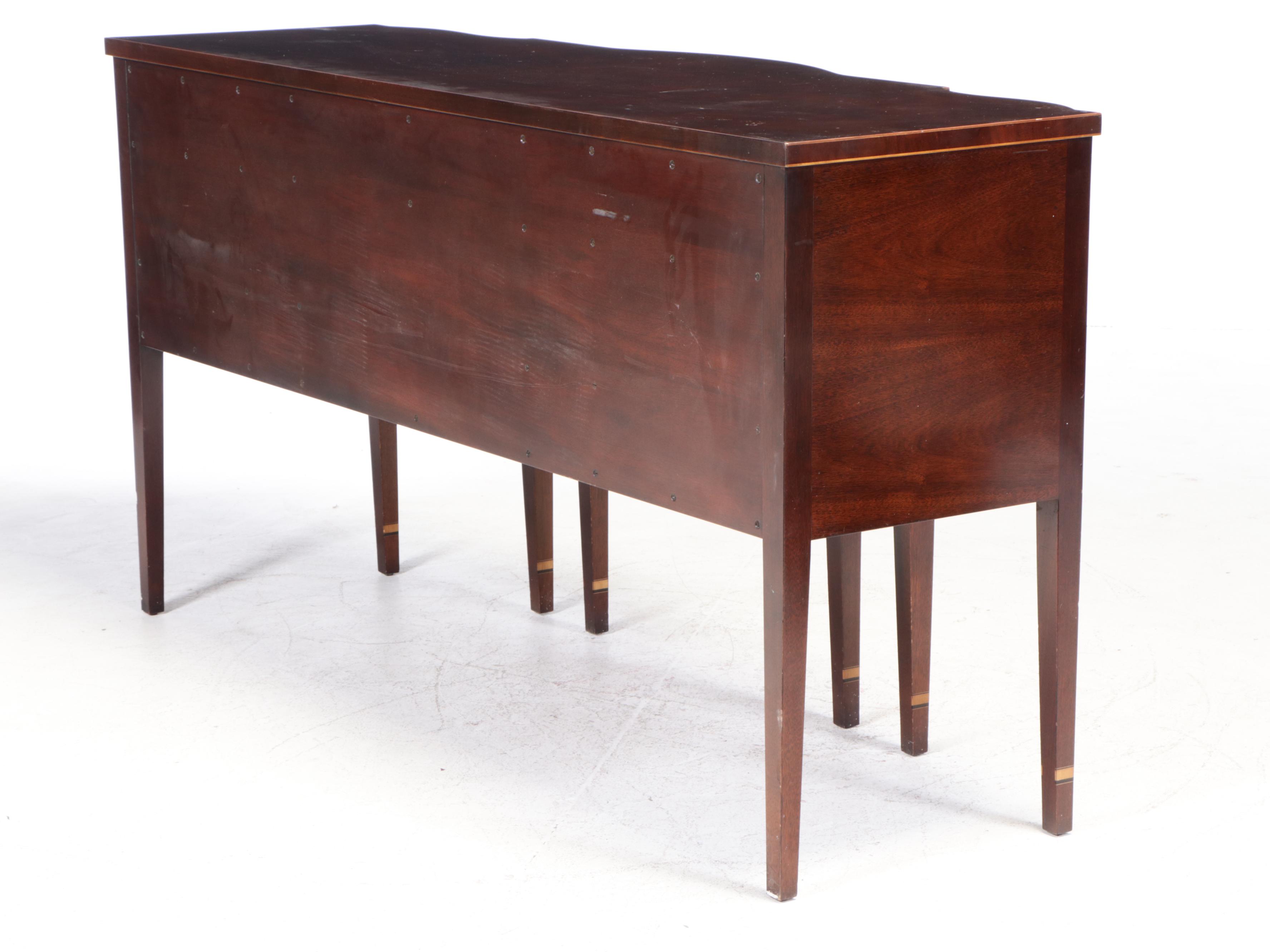Kindel Hepplewhite Style Winterthur Reproduction Mahogany Sideboard, Late 20th C