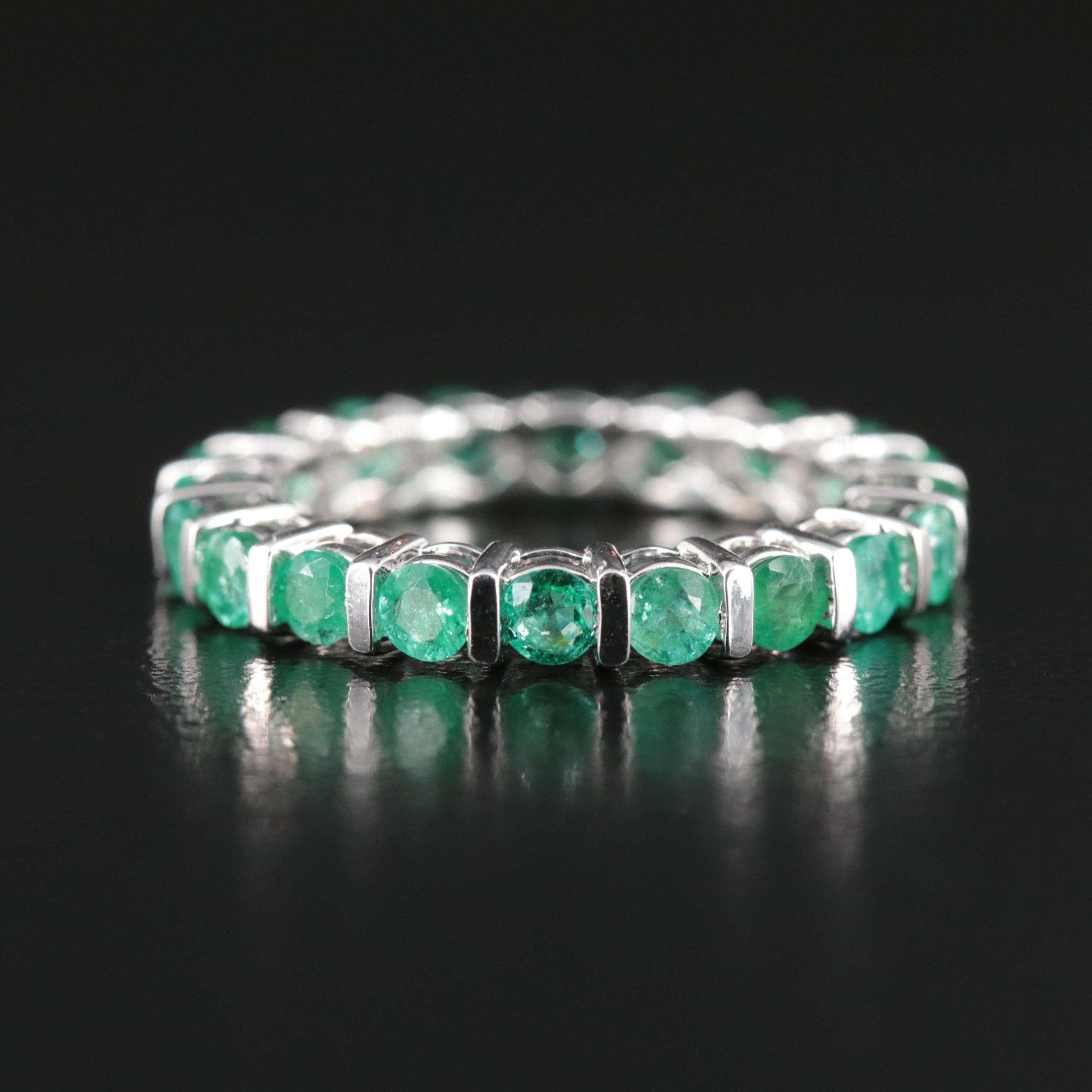 14K 2.72 CTW Emerald Eternity Band