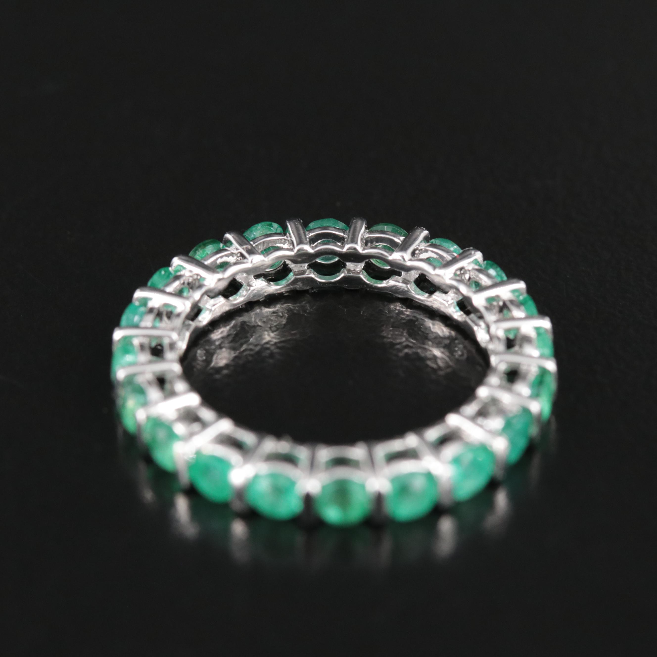 14K 2.72 CTW Emerald Eternity Band