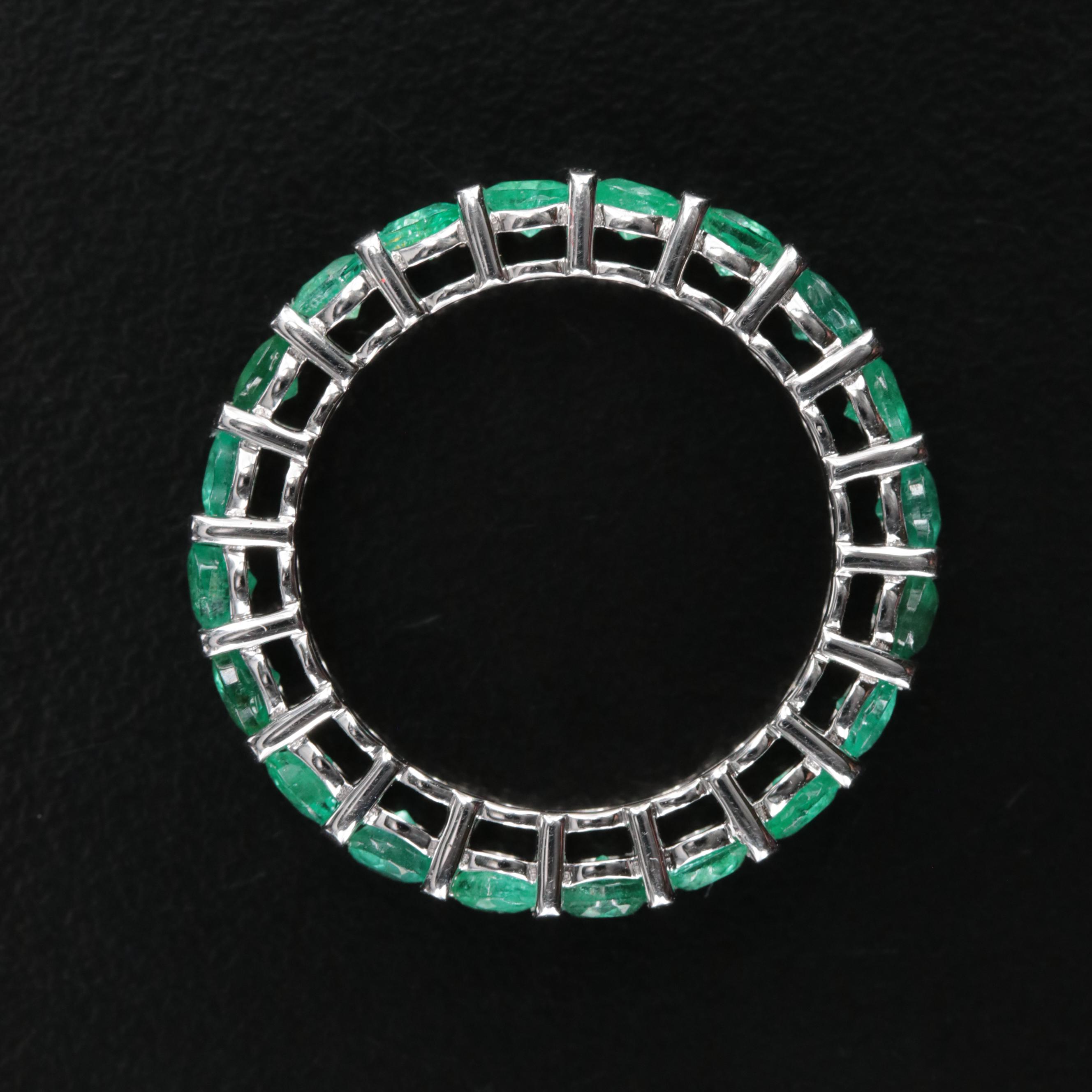 14K 2.72 CTW Emerald Eternity Band