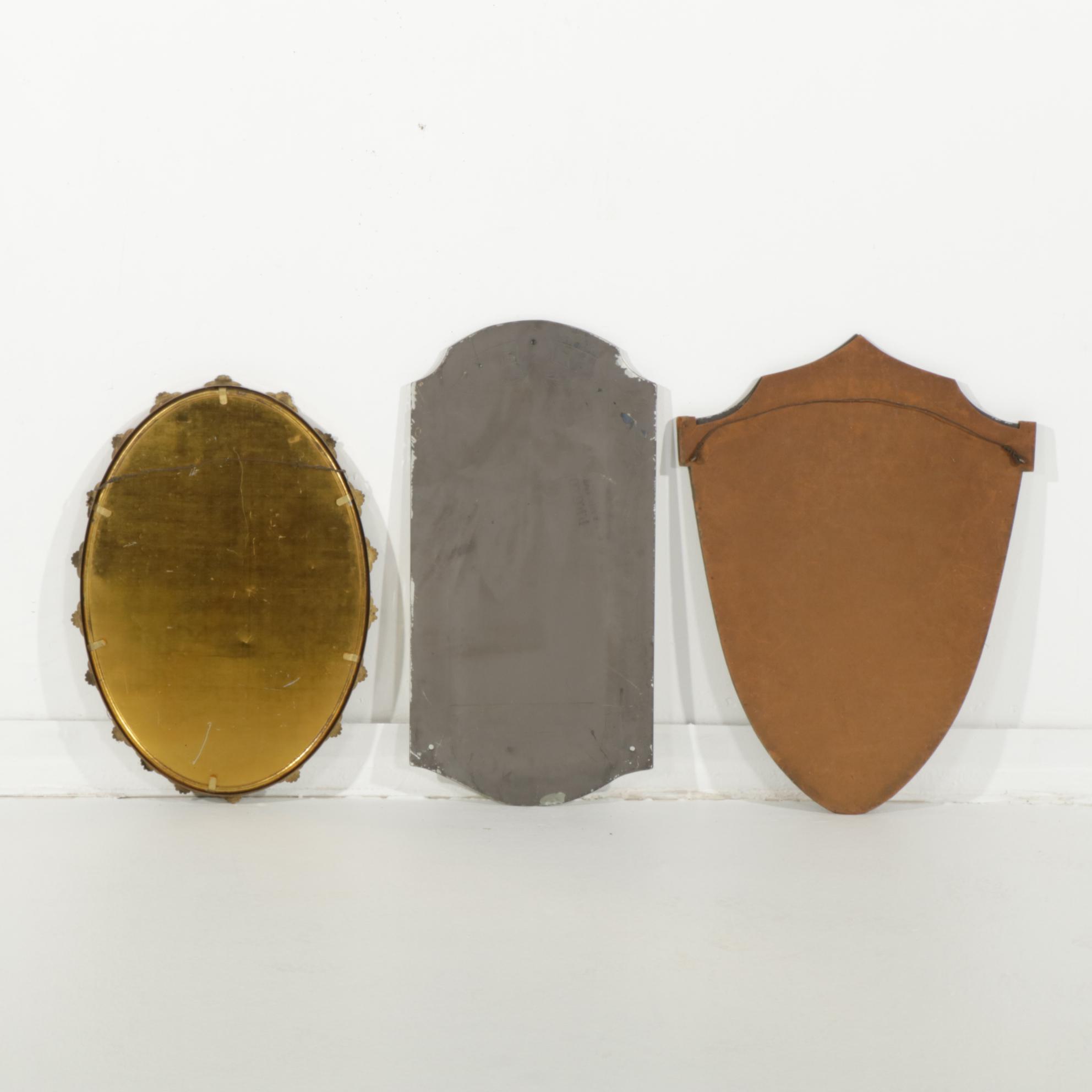 Victorian Etched Glass and Other Wall Mirrors