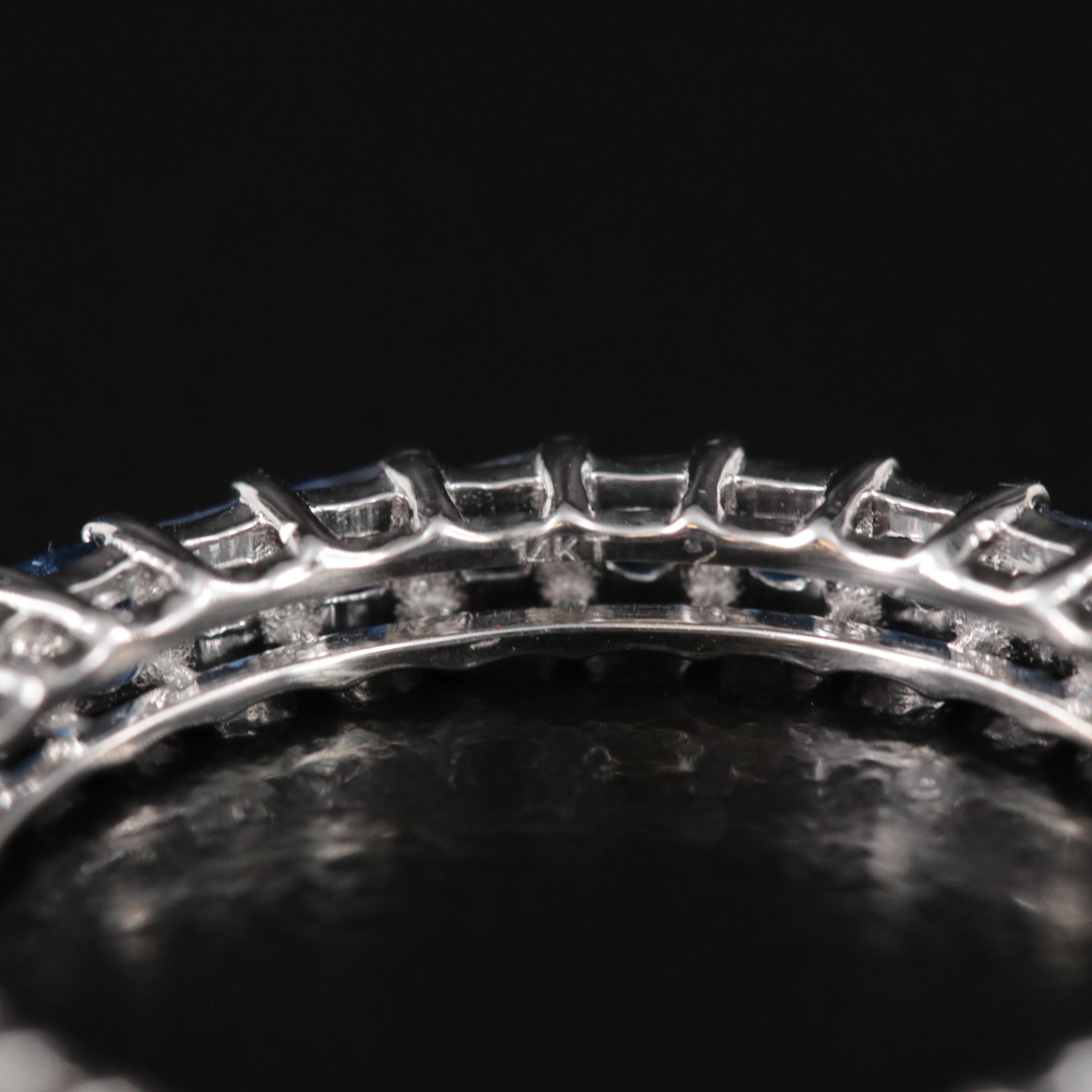 14K 1.92 CTW Sapphire Eternity Band