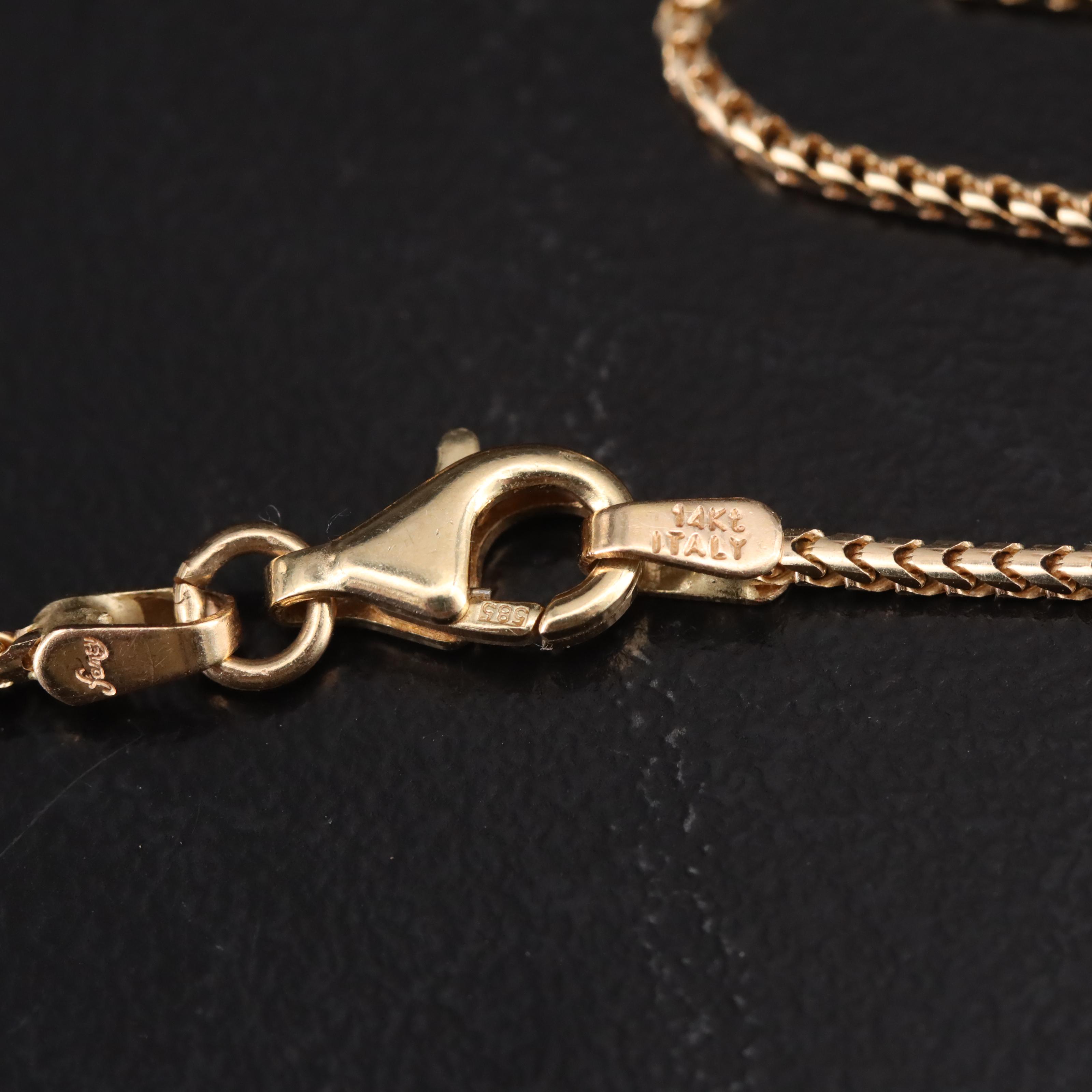 14K Opal and 0.24 CTW Diamond Pendant Necklace