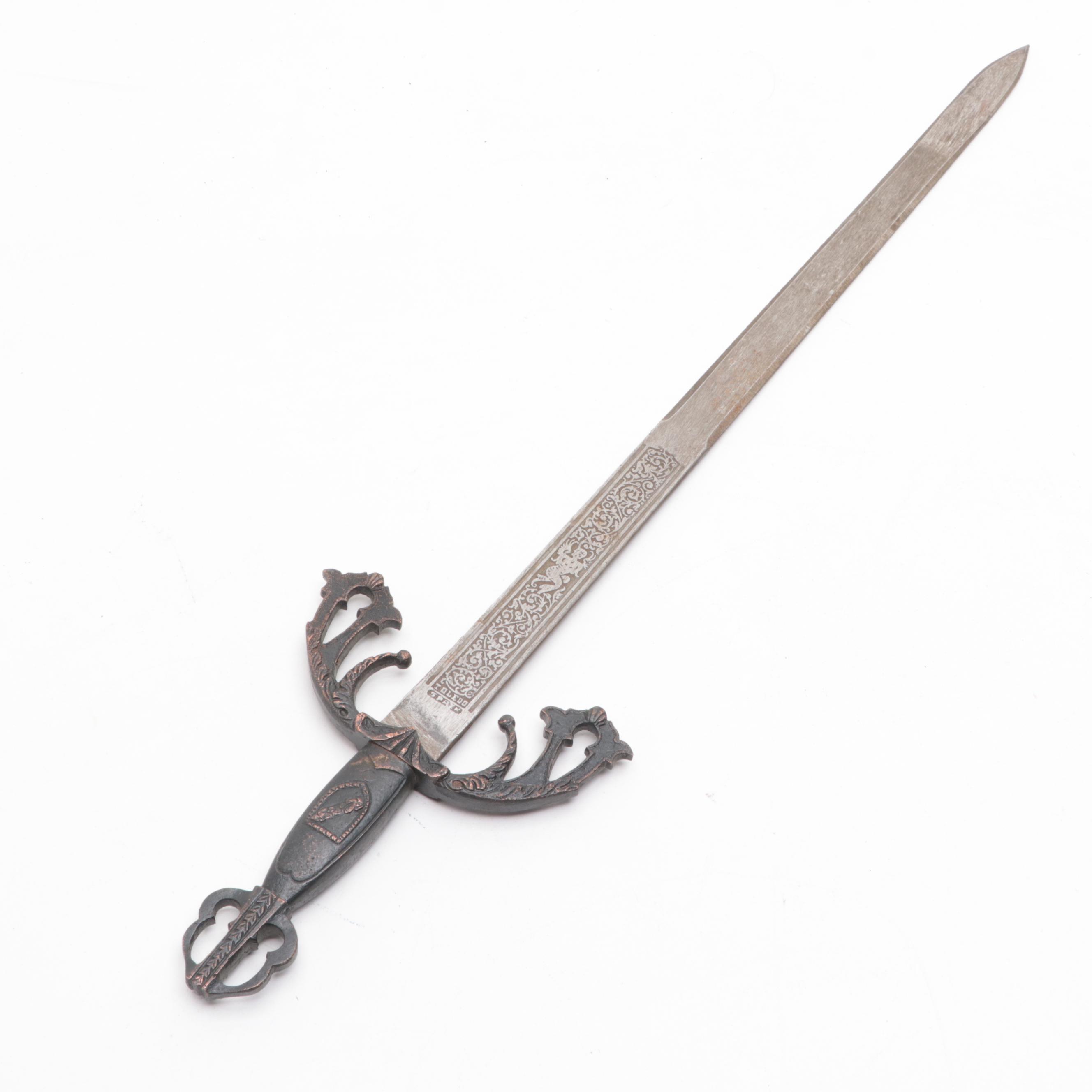 Fantasy Sword Letter Opener, Heraldic Shield Plaque, Medals, and More