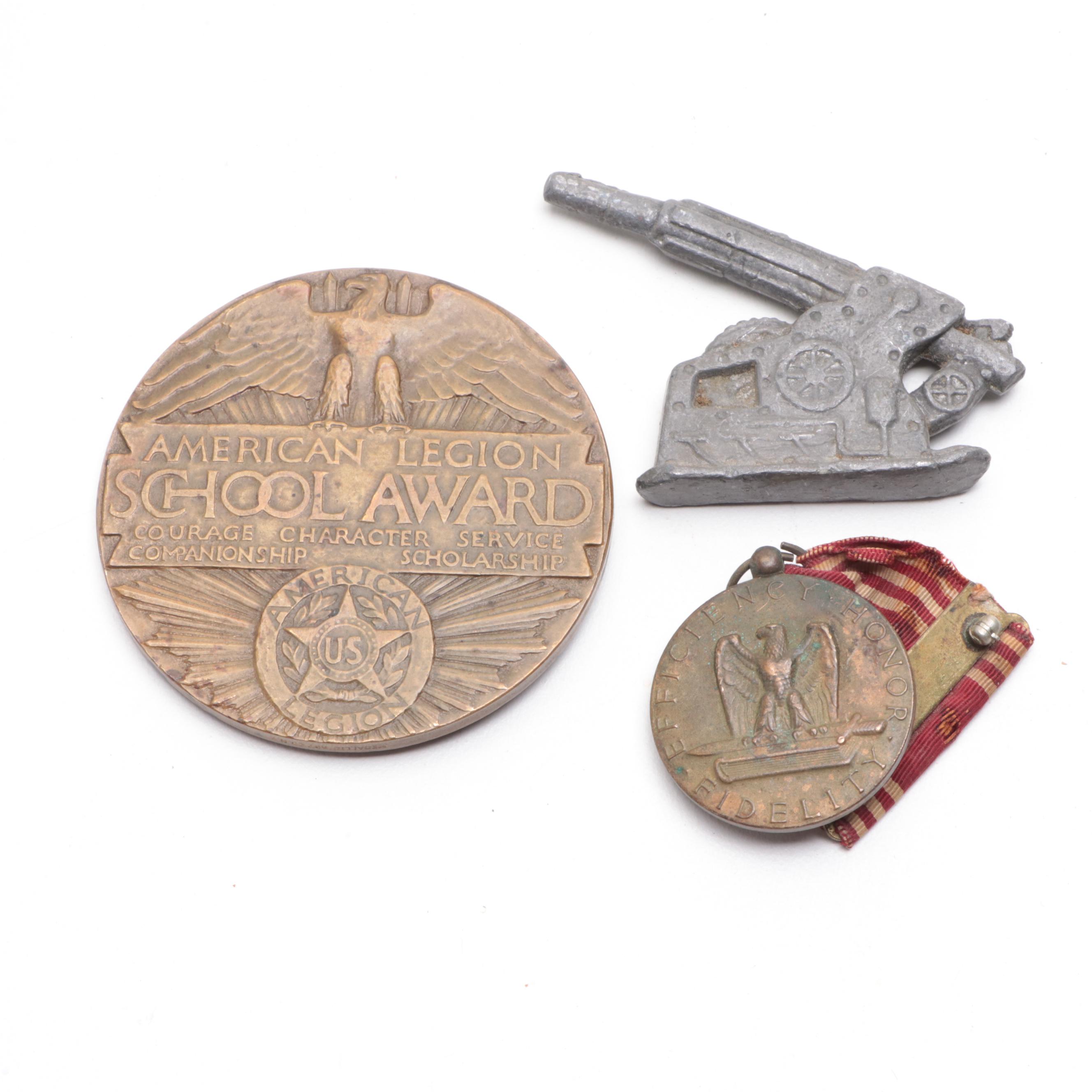 Fantasy Sword Letter Opener, Heraldic Shield Plaque, Medals, and More