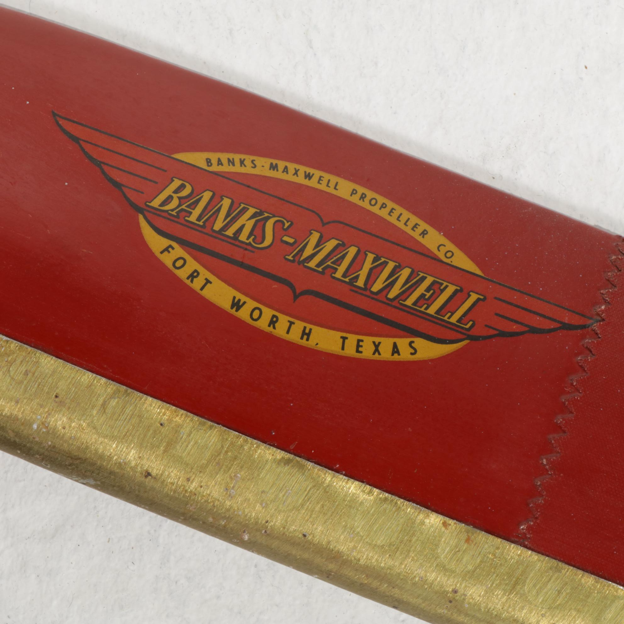 Banks-Maxwell Power Master Propeller, Mid-20th Century