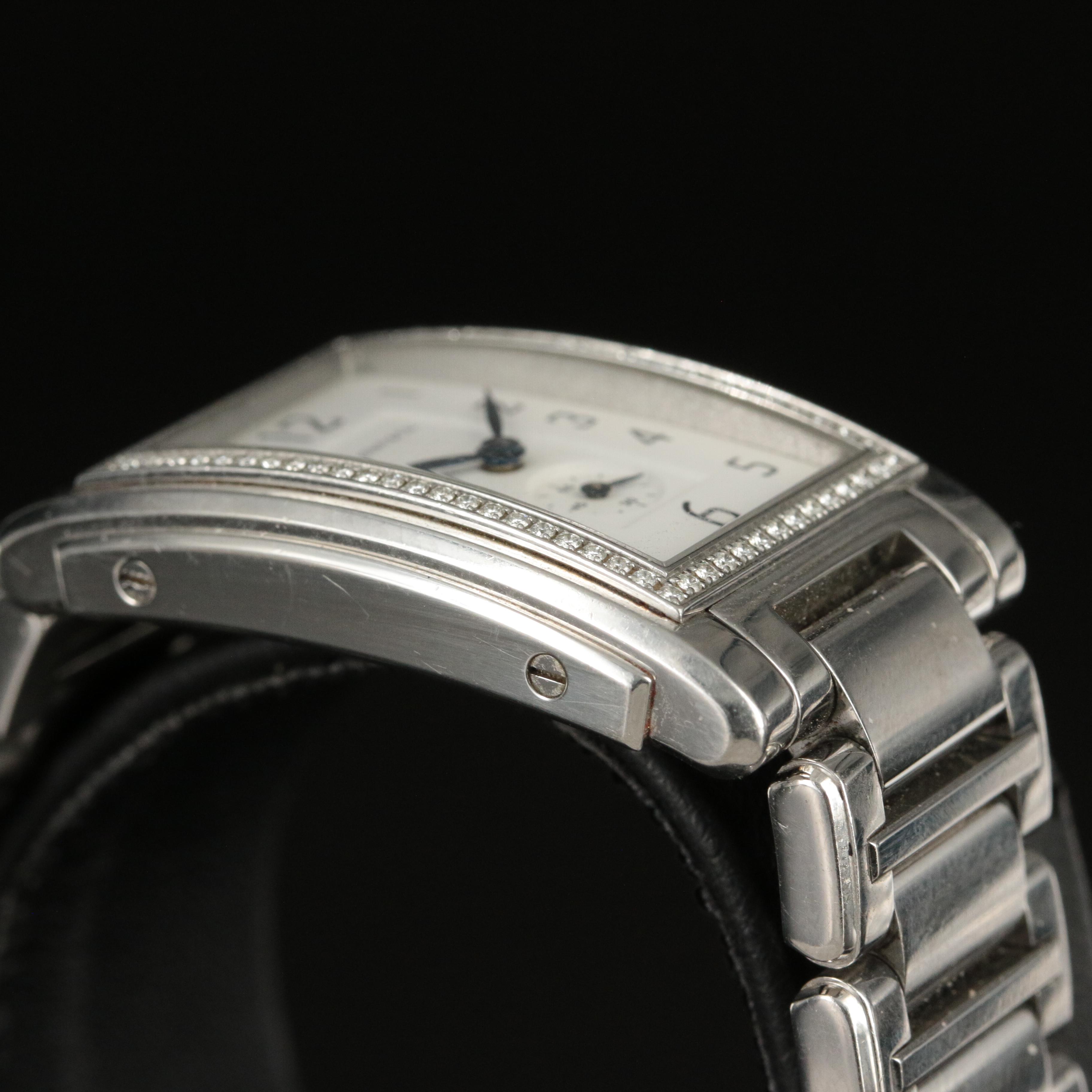 Tiffany & Co. Resonator Diamond Bezel, Tank-Style Quartz Watch