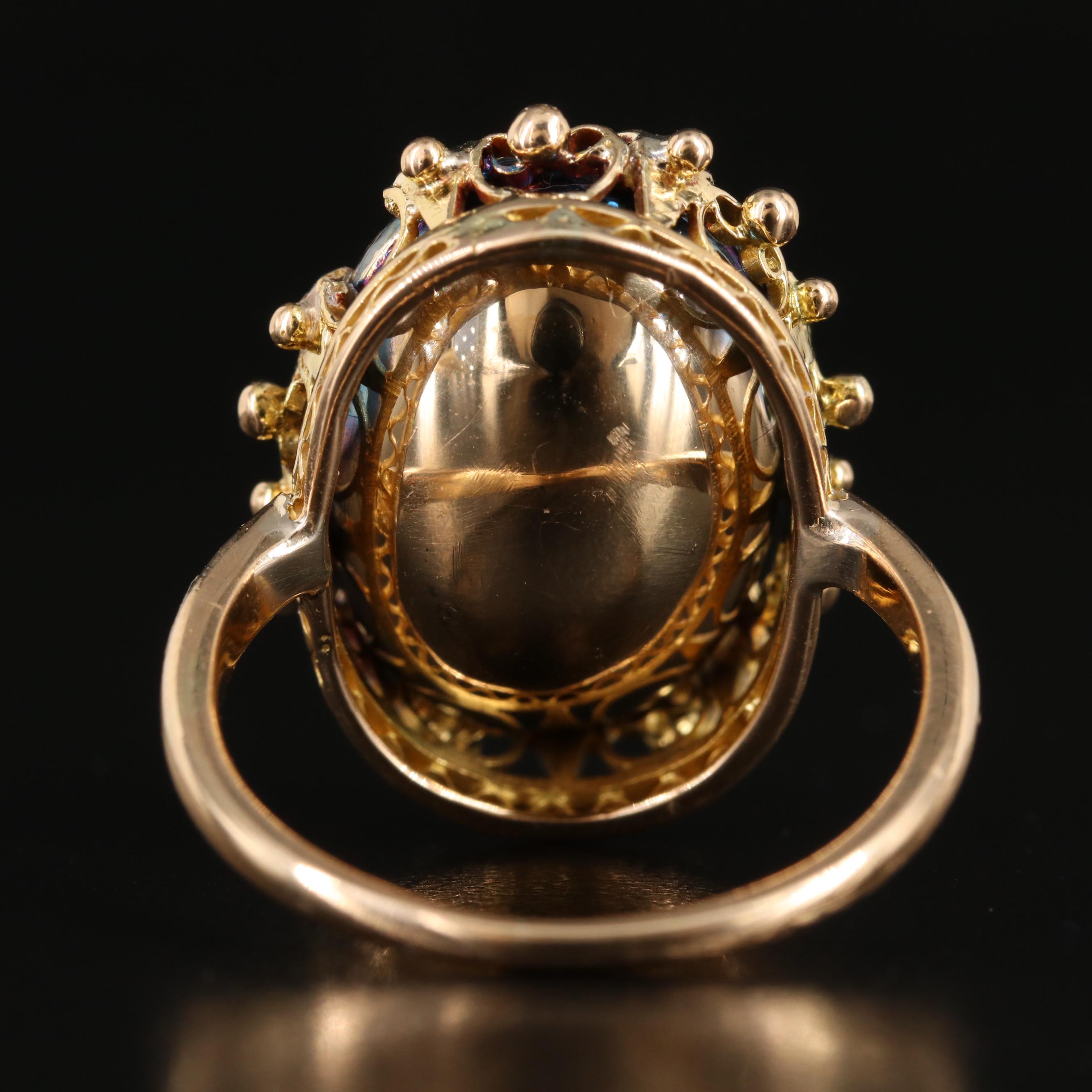 18K 10.92 CT Amethyst Ring