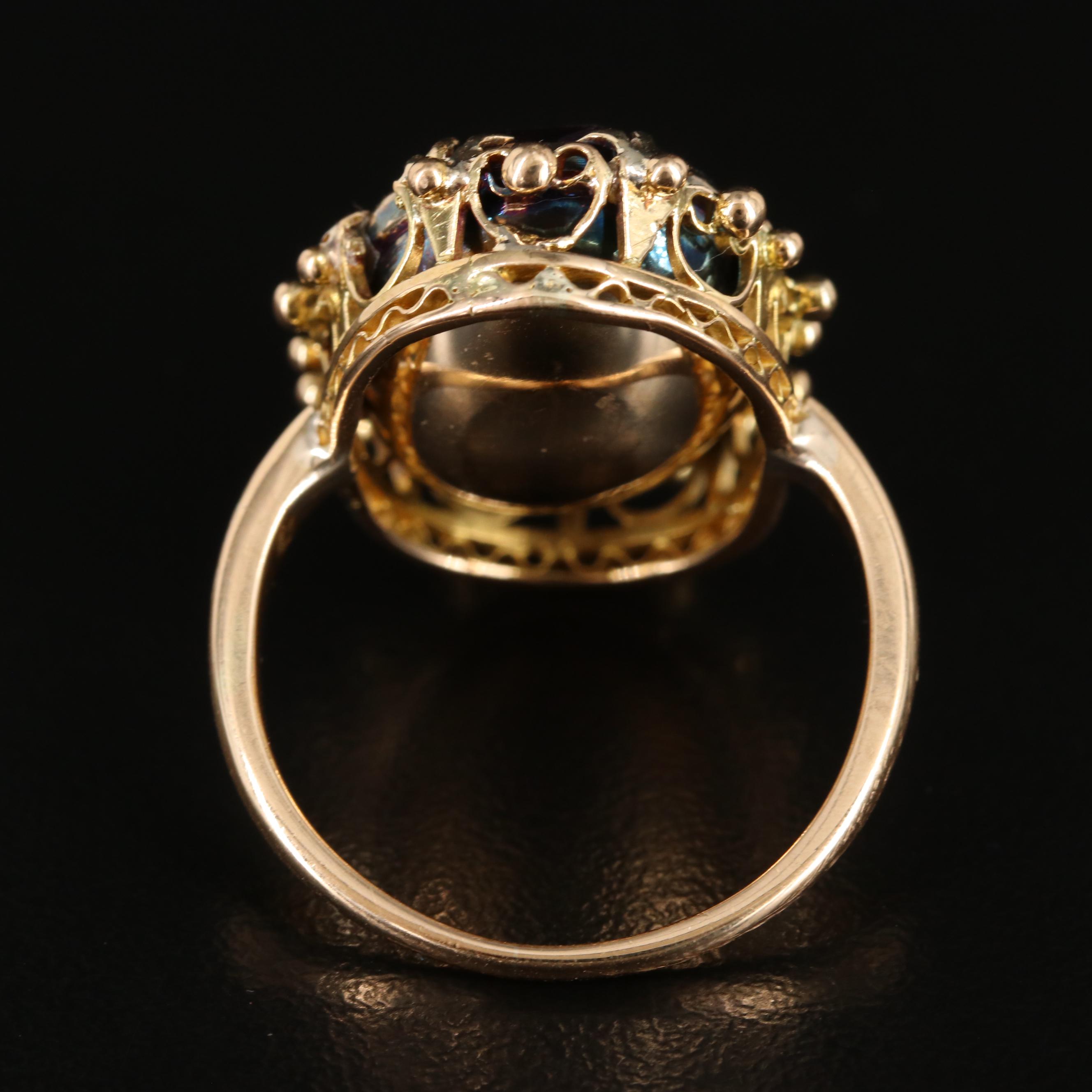 18K 10.92 CT Amethyst Ring