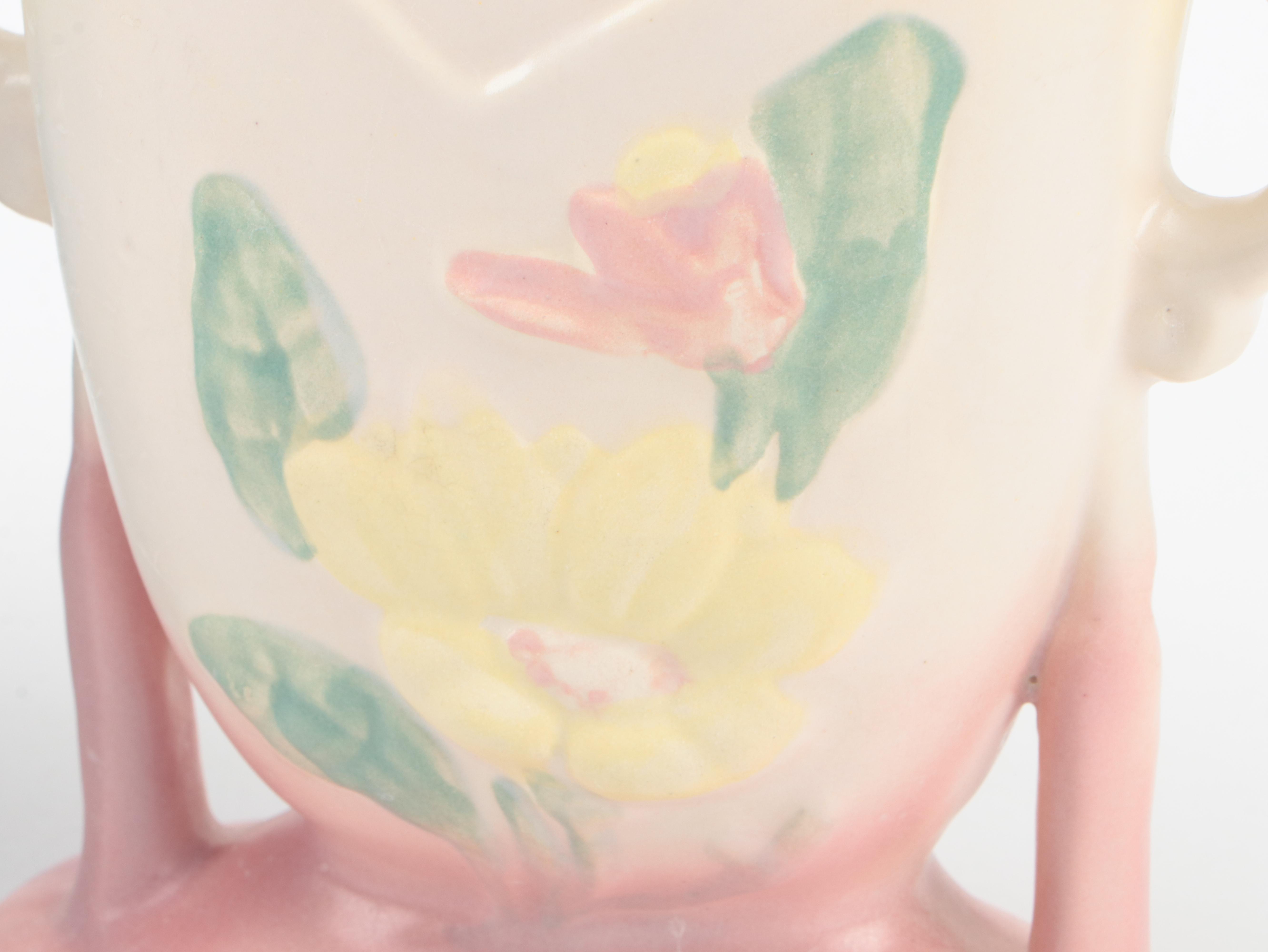 Weller Pottery Floral Ceramic Vases, Mid-20th Century