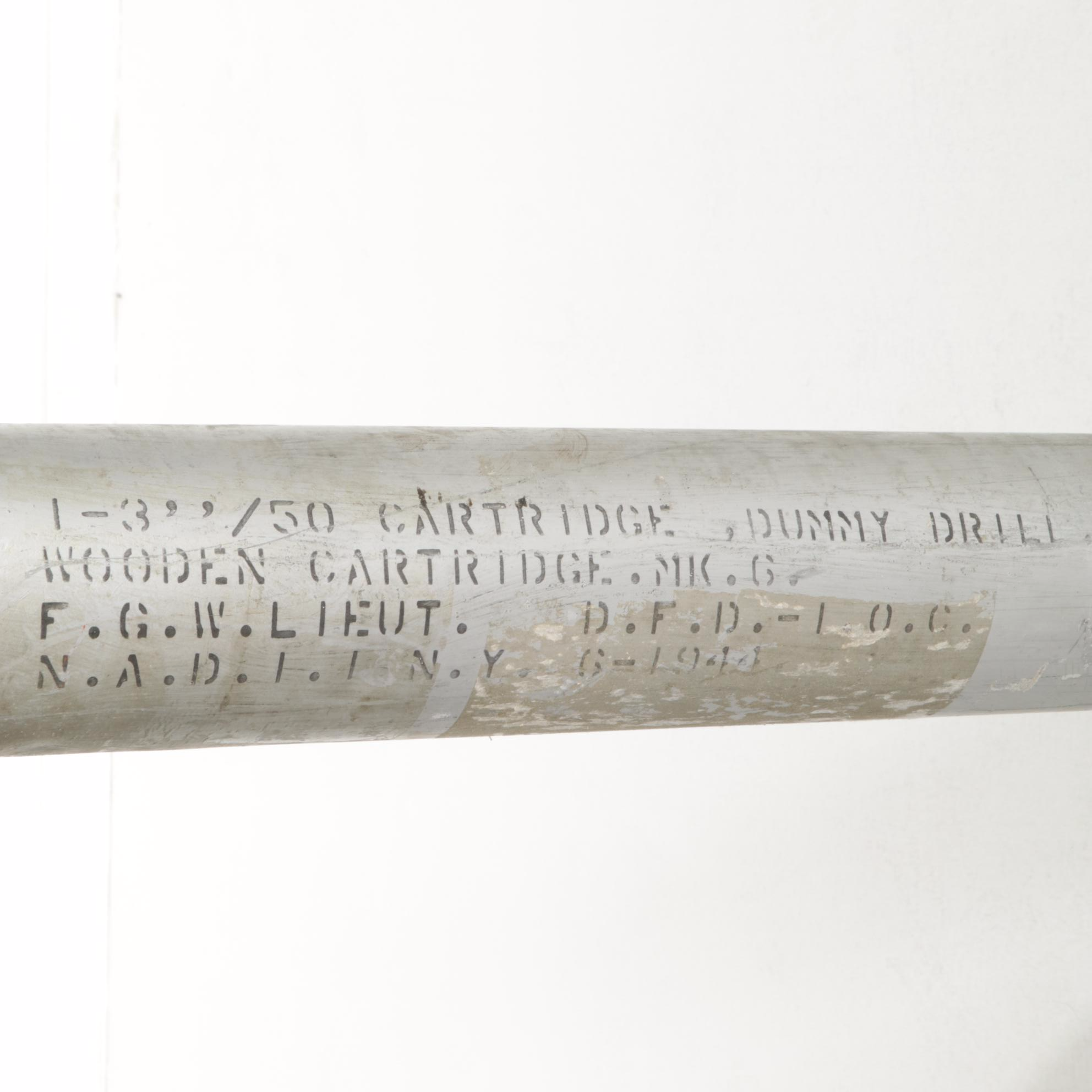 World War II Era Naval 3"/50 Cal. Dummy Drill Canister