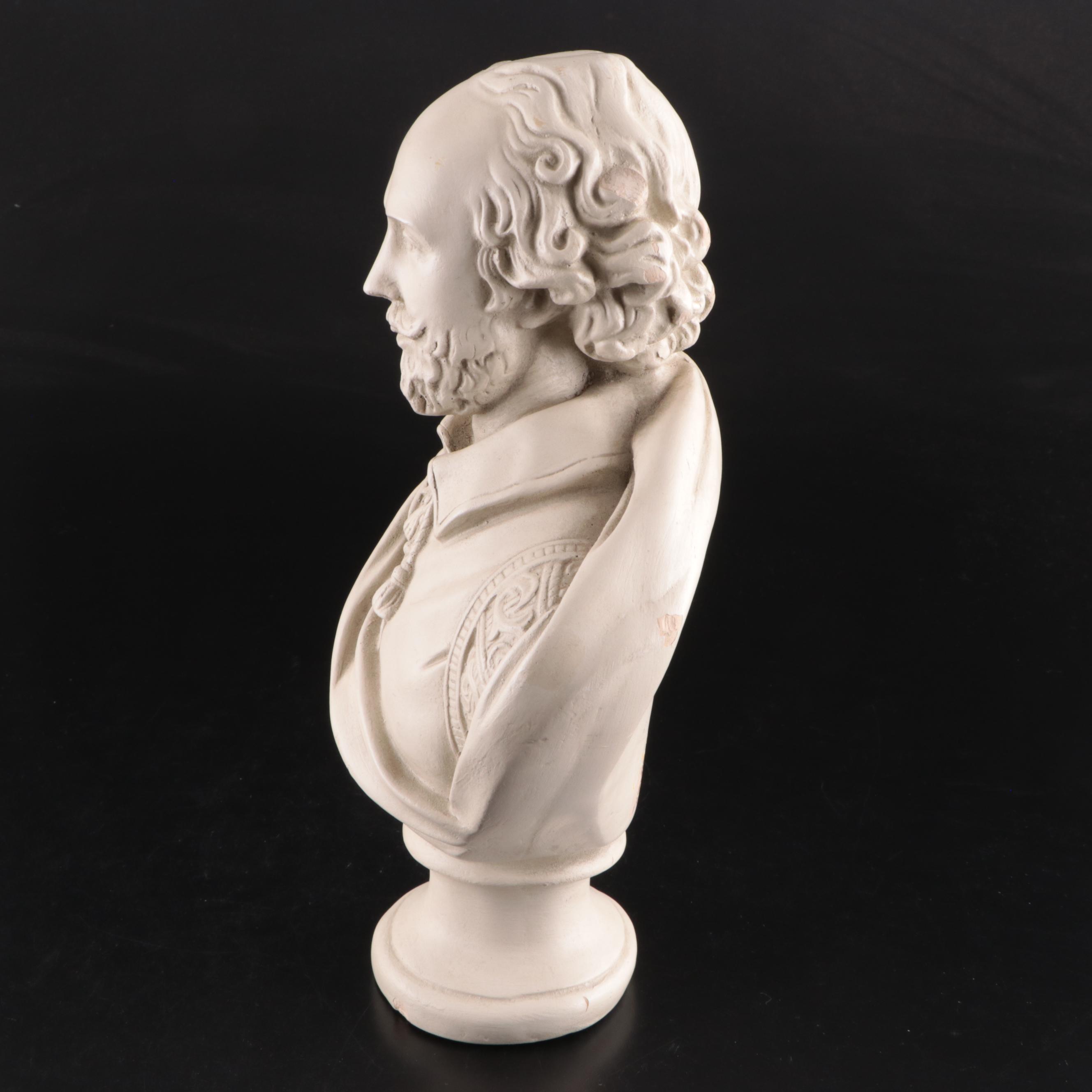 William Shakespeare Plaster Bust