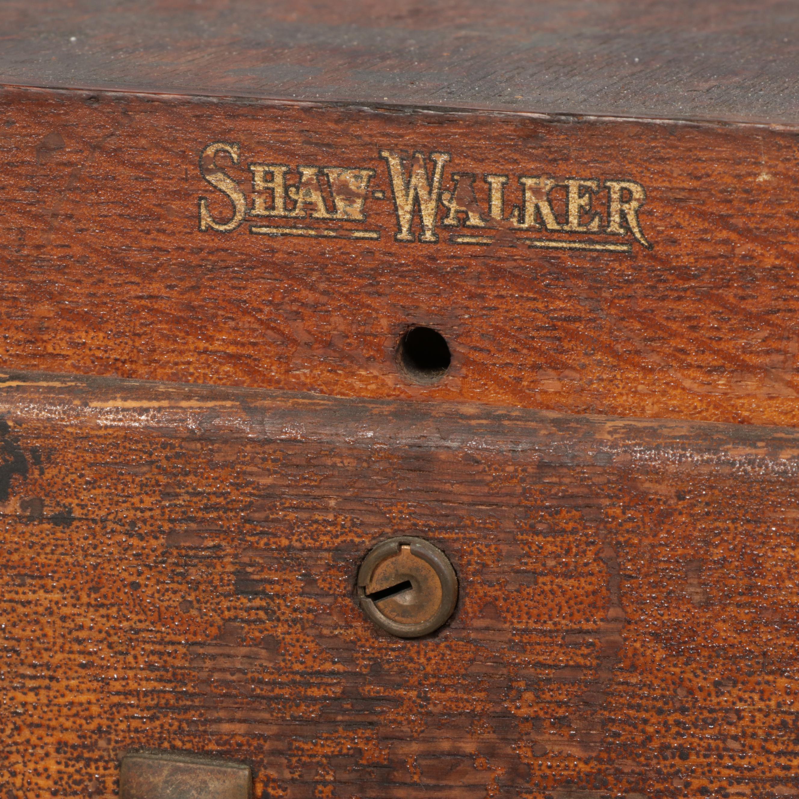 Shaw Walker Oak Five-Drawer Assembled Chest, Early 20th Century