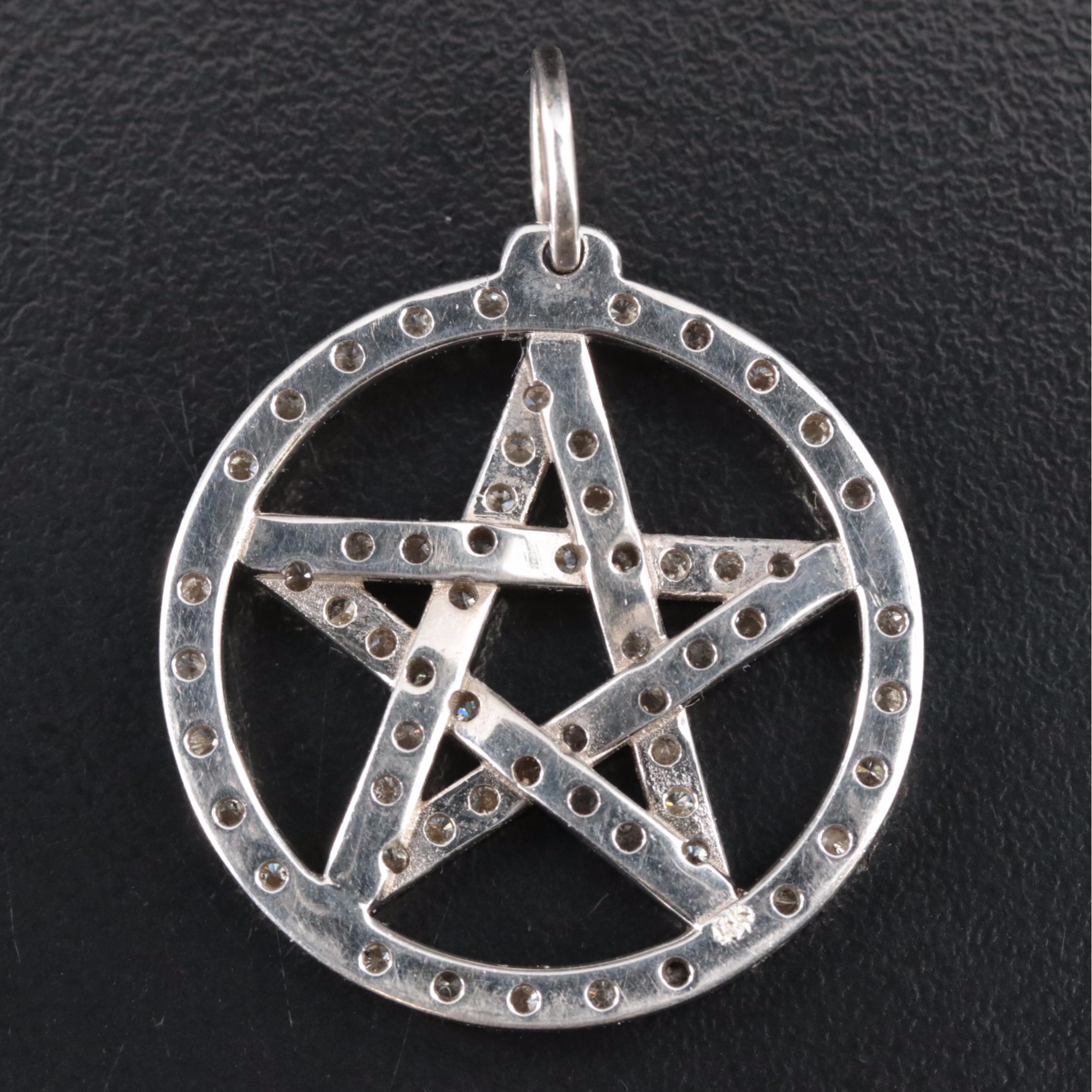 14K 1.89 CTW Diamond Pentagram Pendant