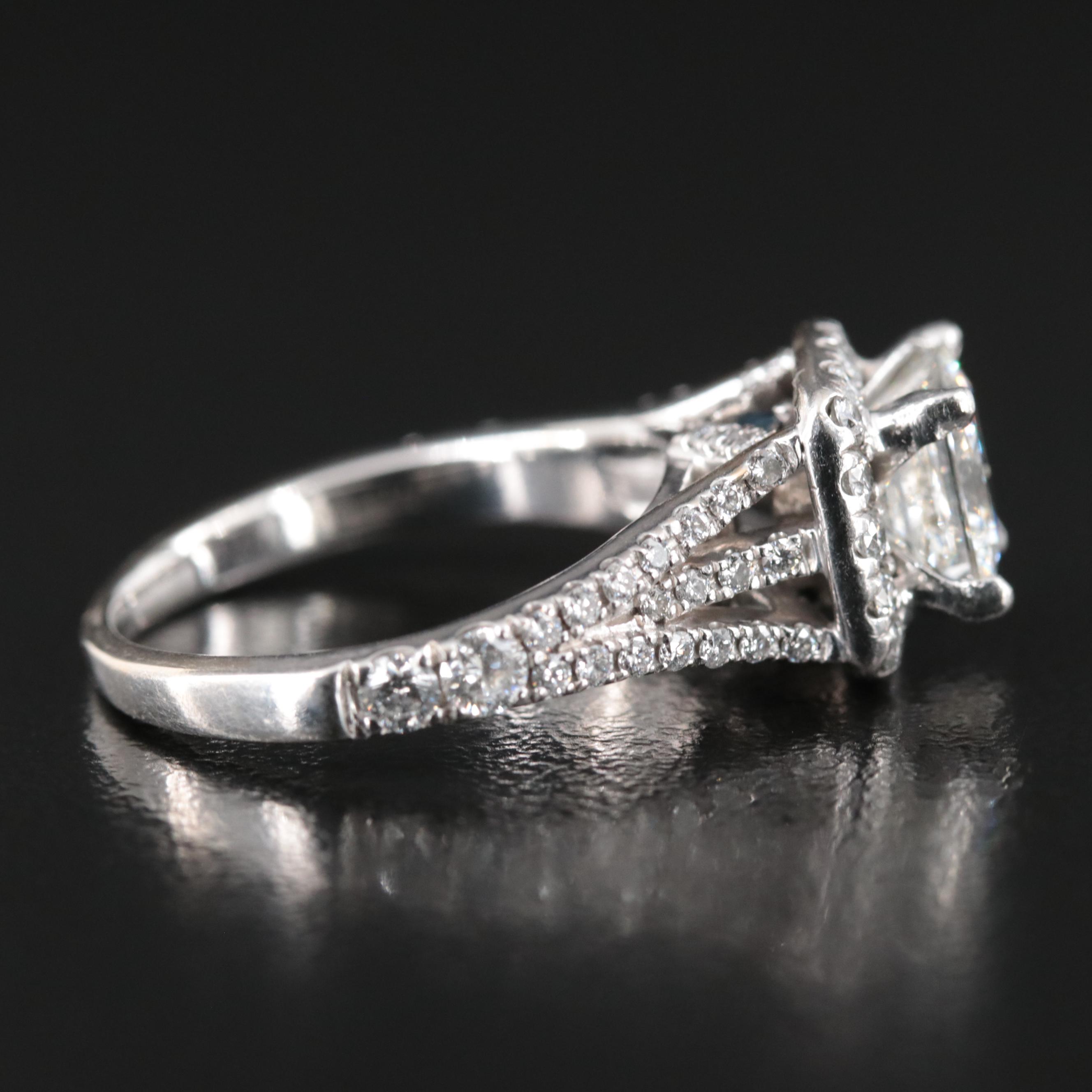 Vera Wang "Love" 14K 2.41 CTW Diamond Ring with GIA Report