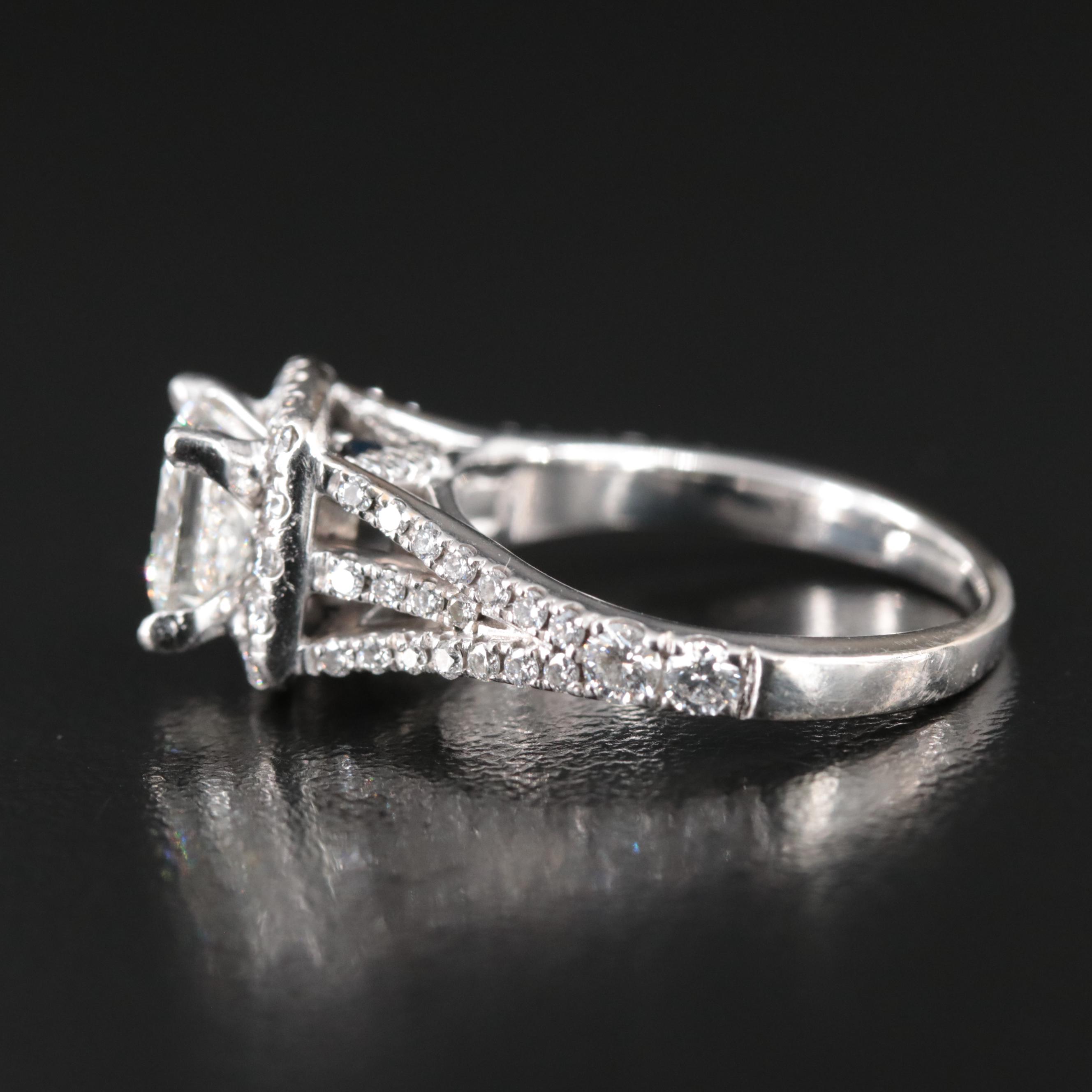 Vera Wang "Love" 14K 2.41 CTW Diamond Ring with GIA Report