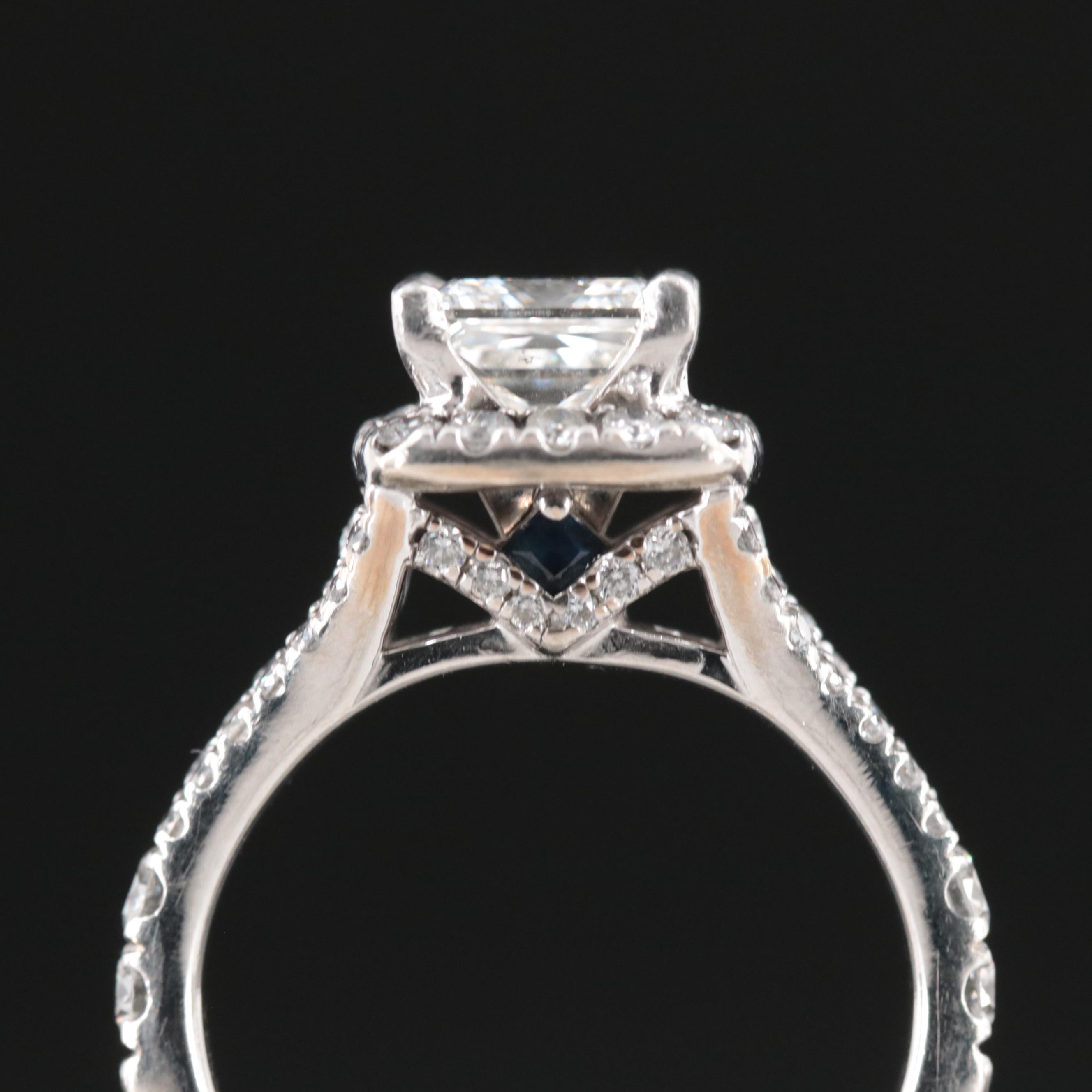 Vera Wang "Love" 14K 2.41 CTW Diamond Ring with GIA Report