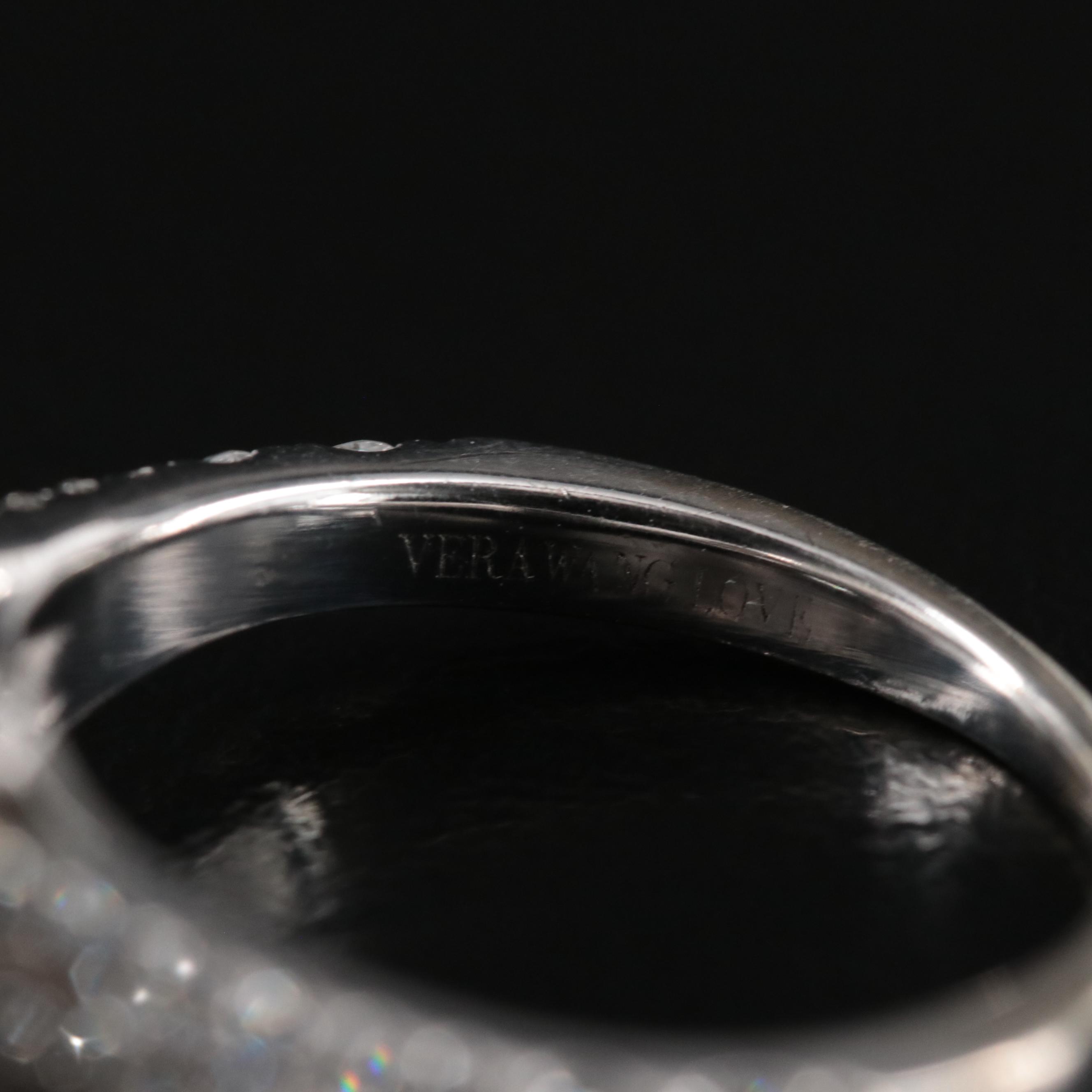 Vera Wang "Love" 14K 2.41 CTW Diamond Ring with GIA Report