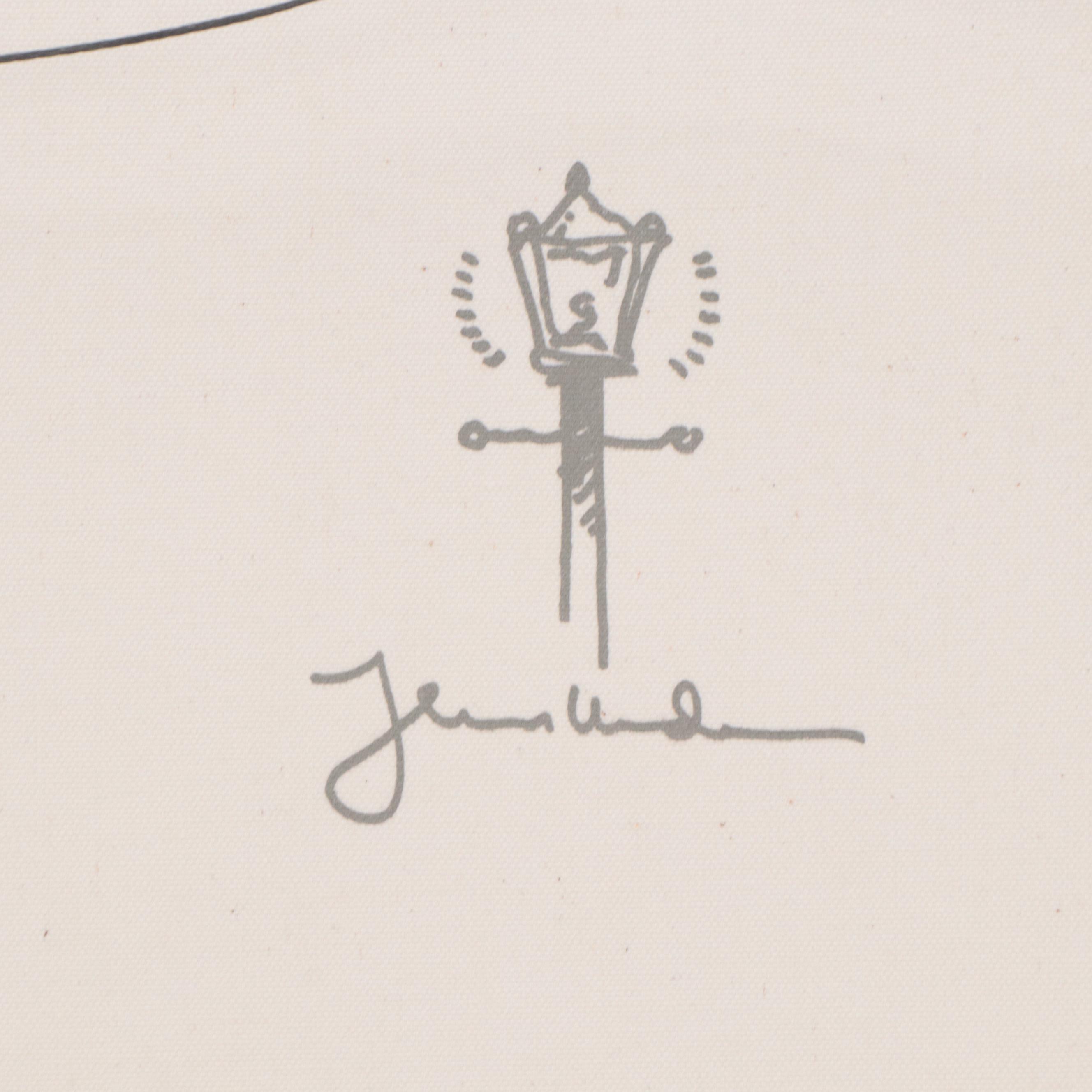 Thomas Kinkade Embellished Offset Lithograph "Evening Glow," 1999