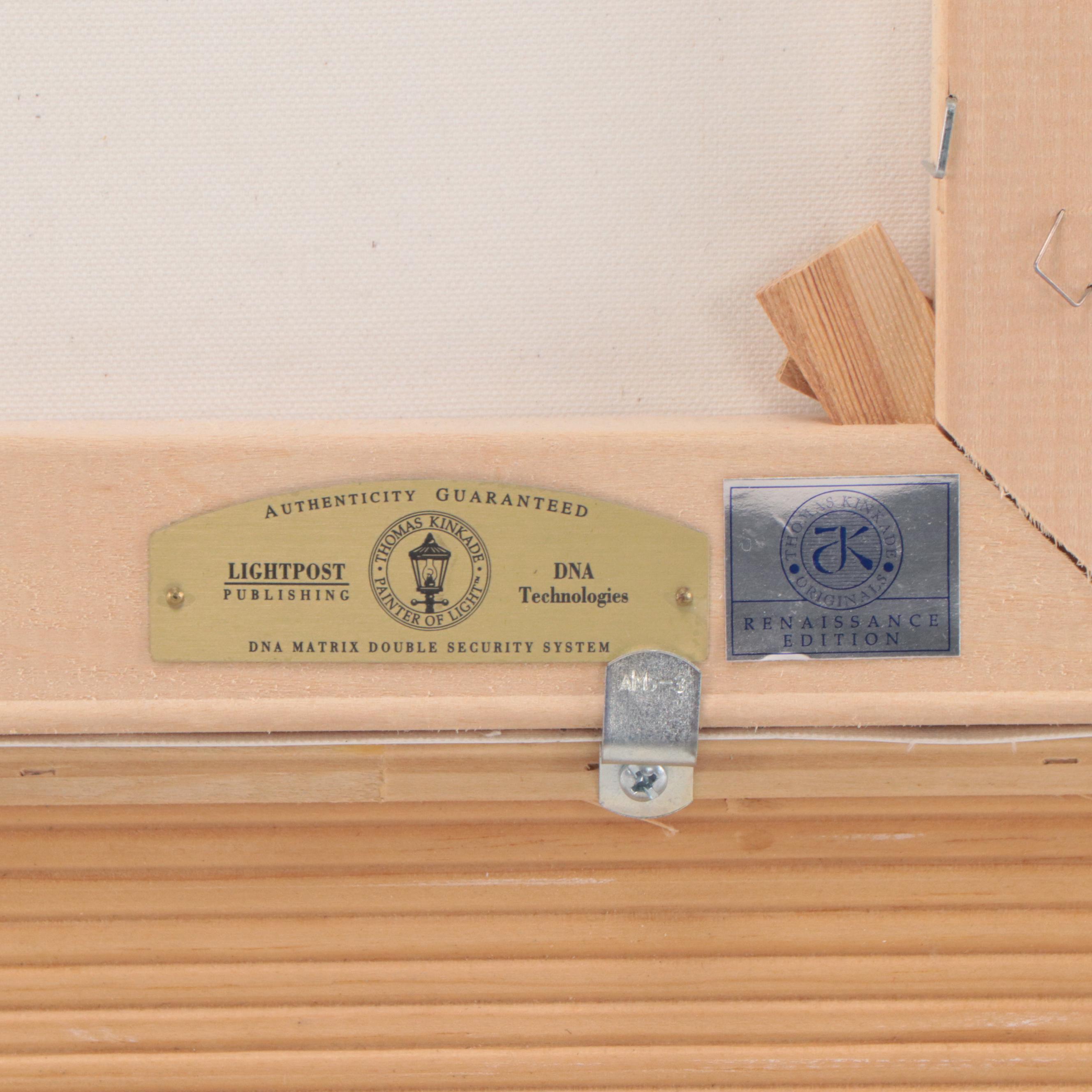 Thomas Kinkade Embellished Offset Lithograph "Evening Glow," 1999