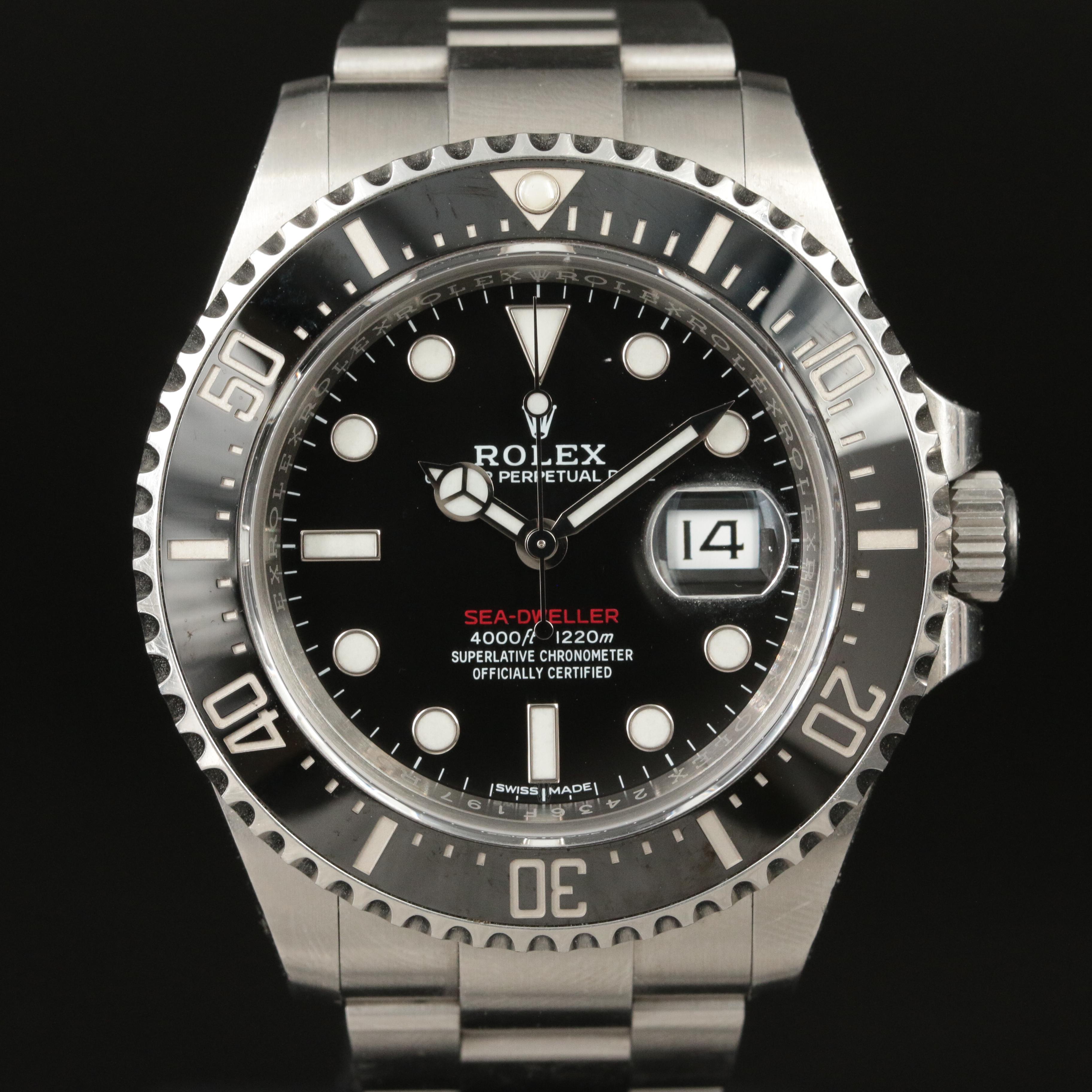 Rolex Sea-Dweller Red Oyster Perpetual Date Watch