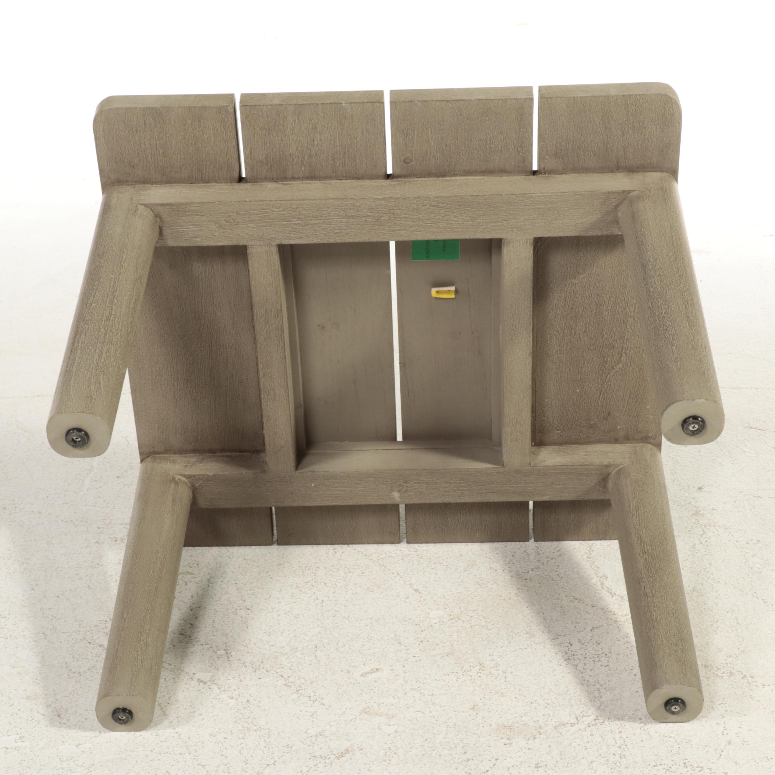 Restoration Hardware Slatted Wood Patio Accent Tables EBTH