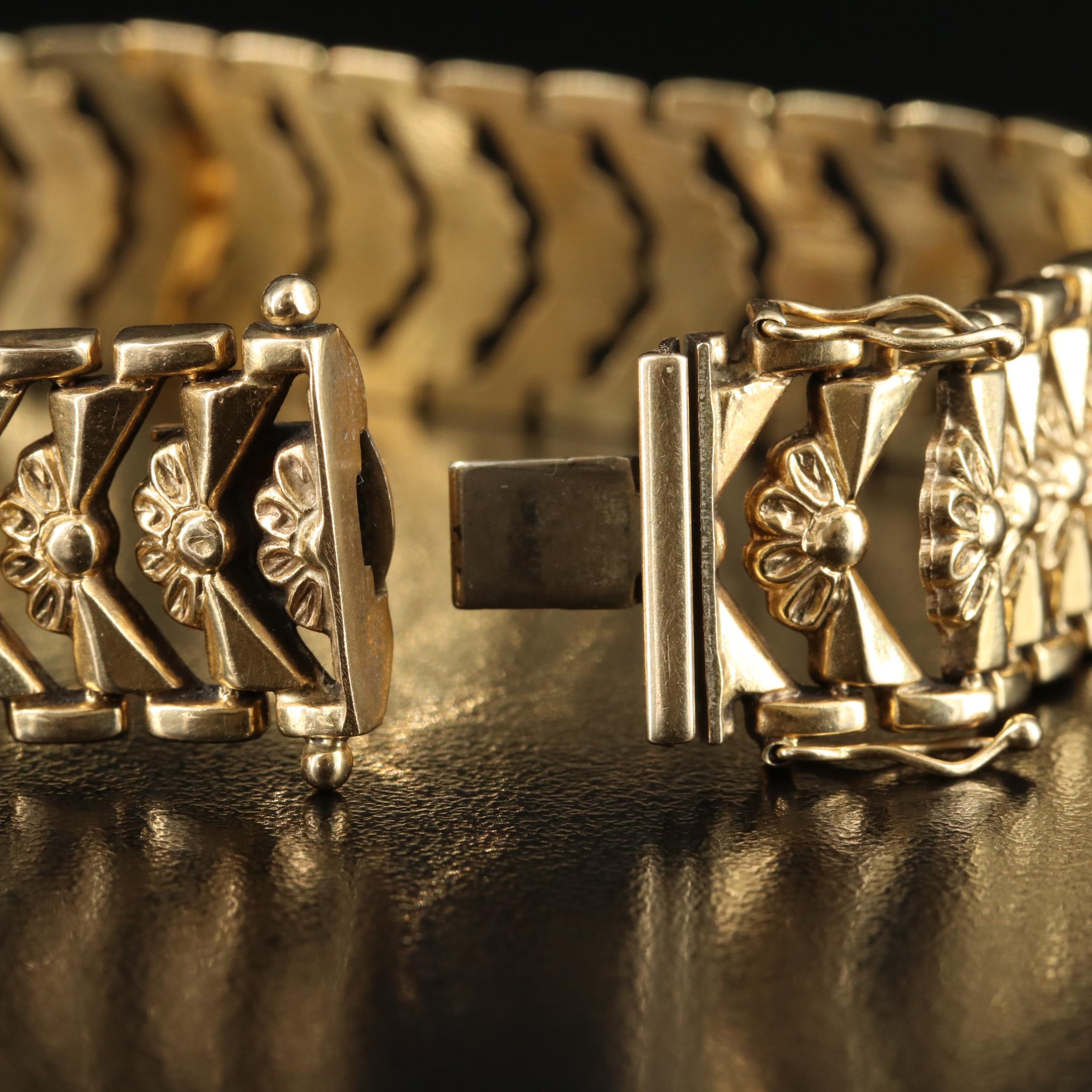 Italian 14K Fancy Link Bracelet