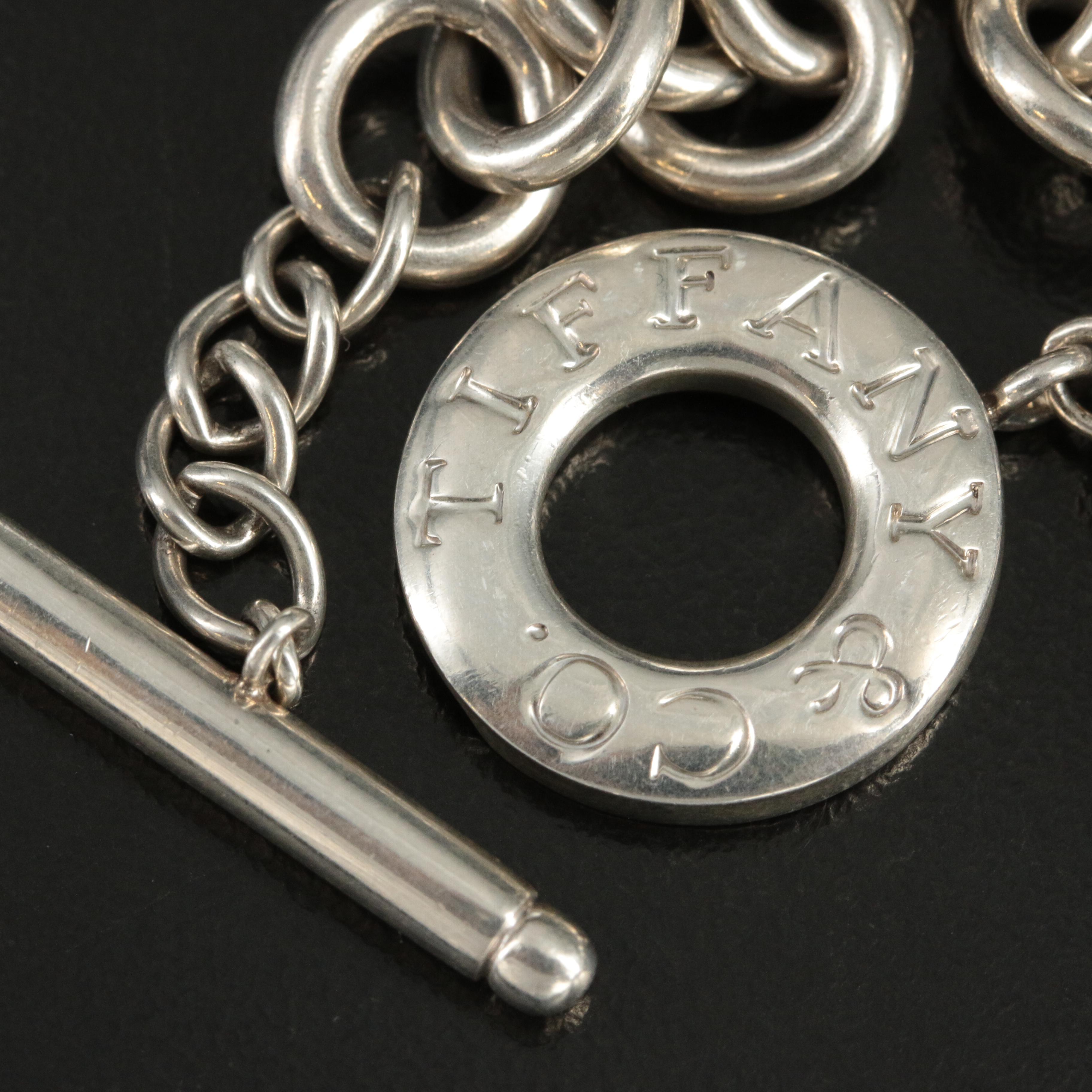 Tiffany & Co. Sterling Heart Tag Toggle Necklace