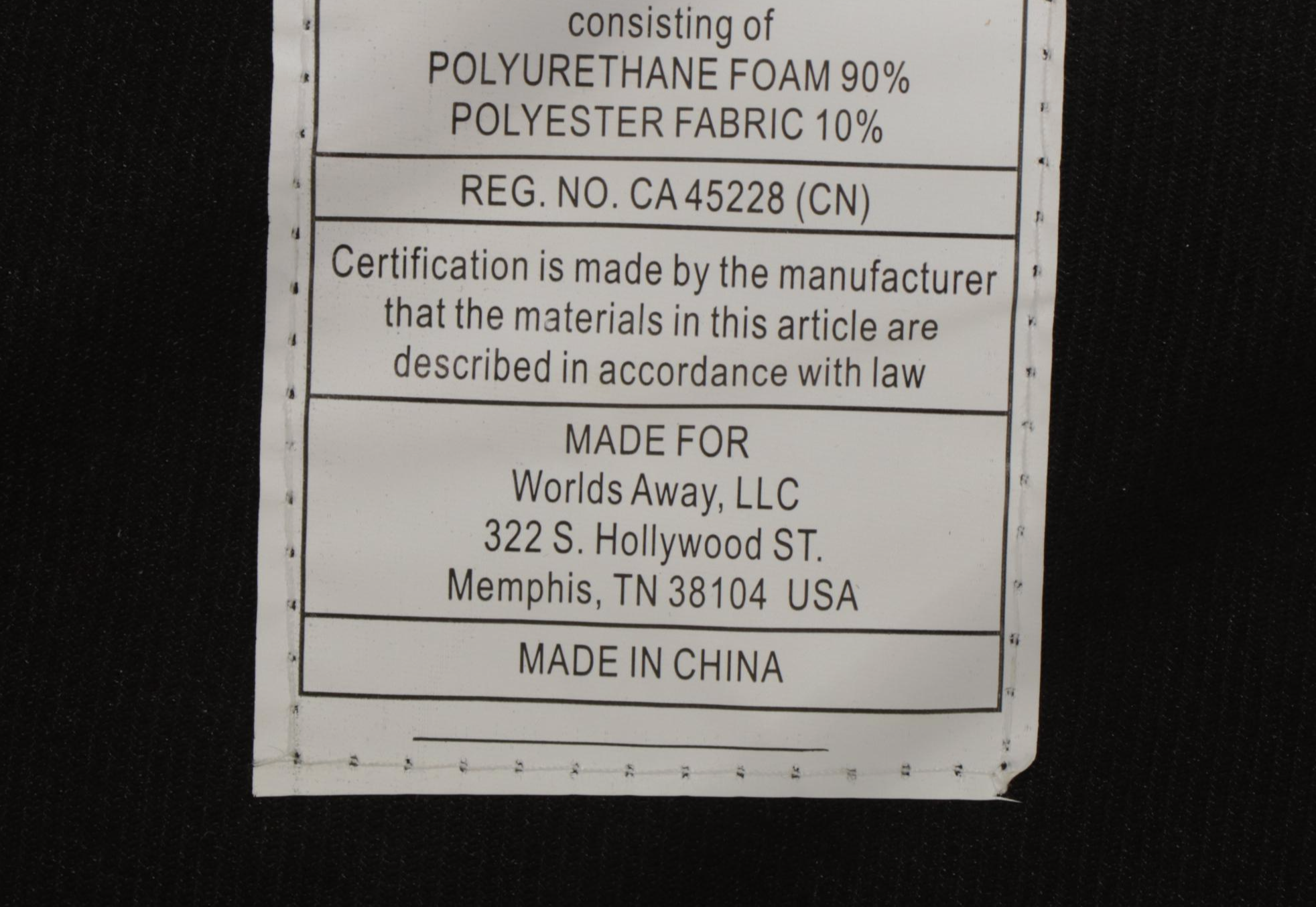 Worlds Away Contemporary Acrylic, Brass and Upholstered Stool