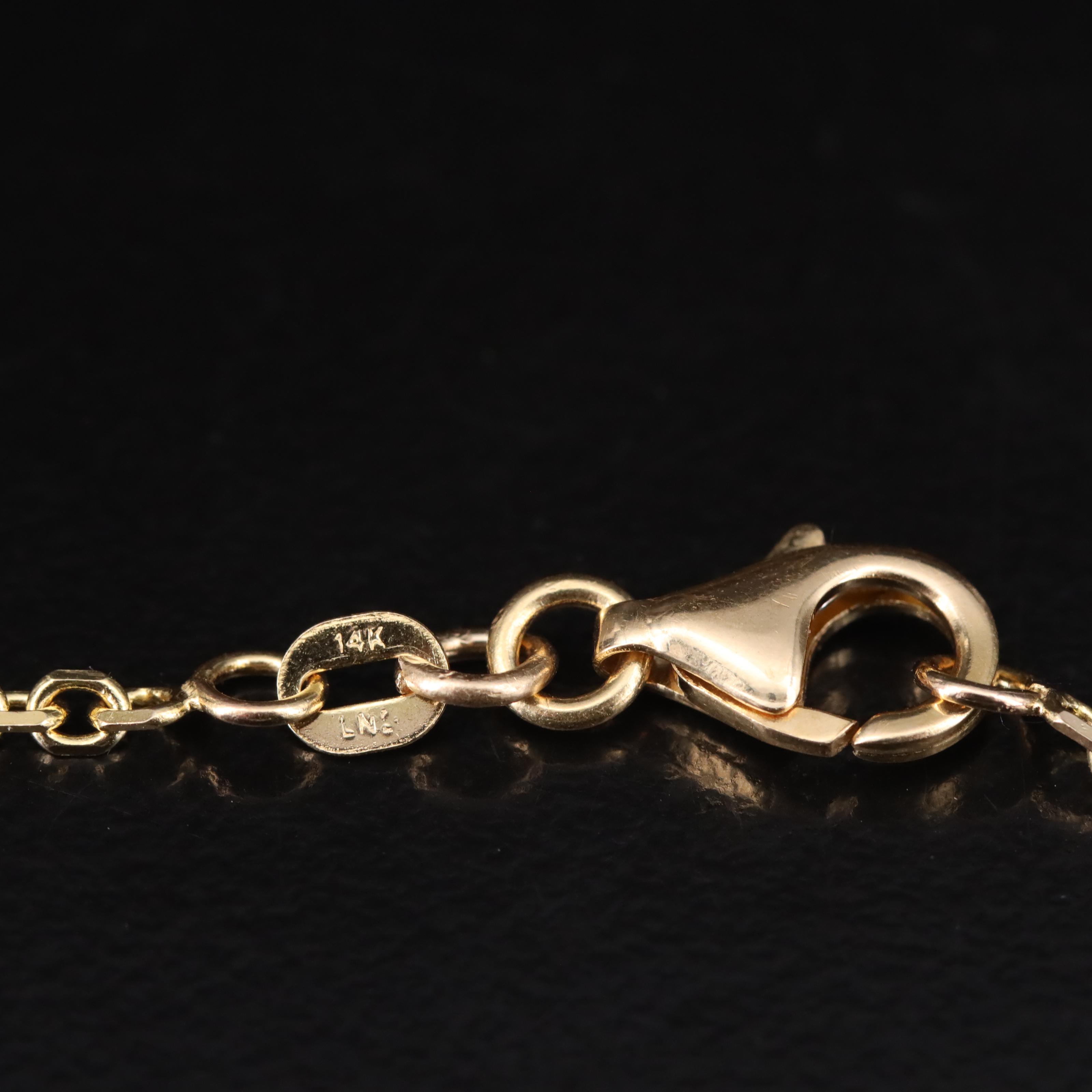 14K Cable Link Necklace