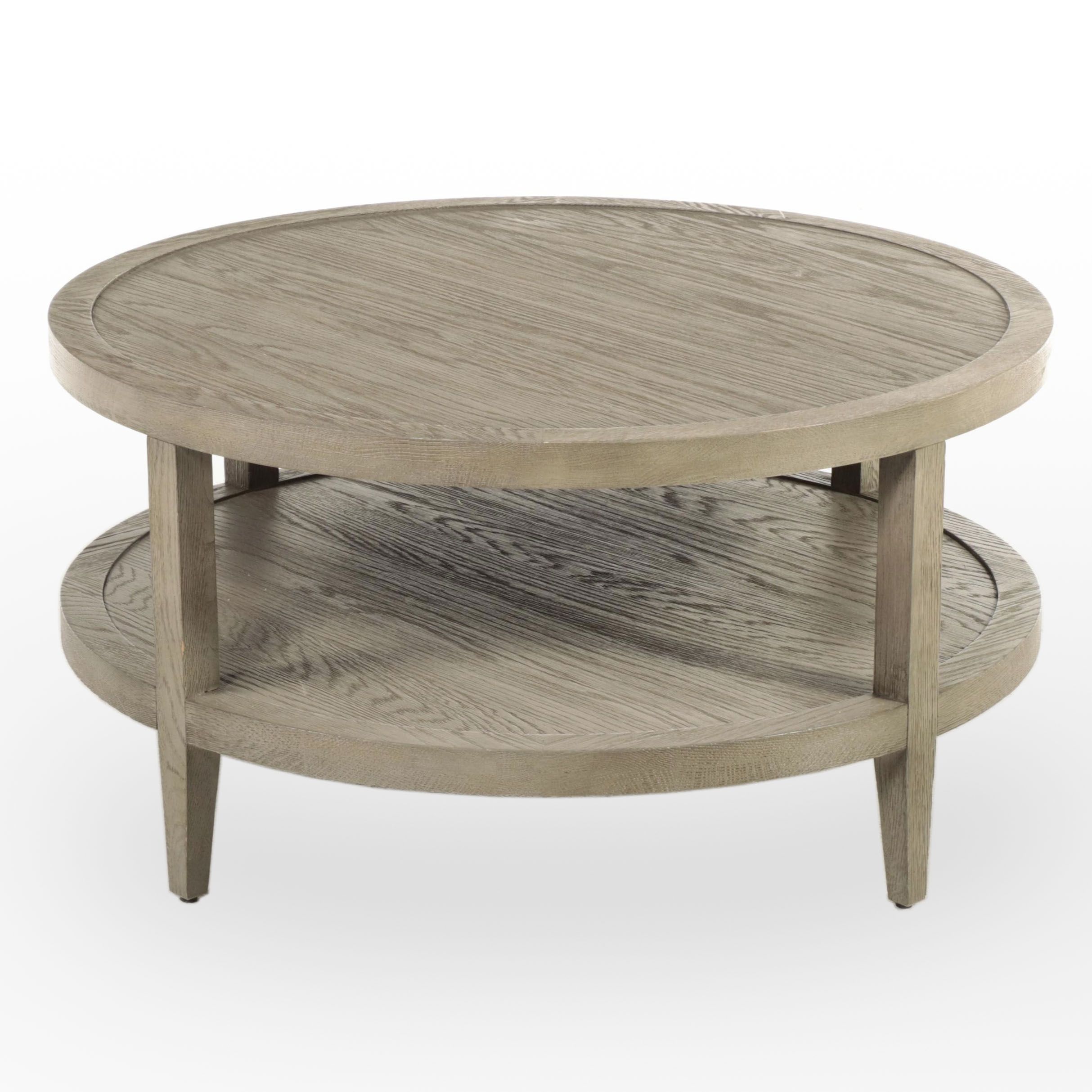Restoration Hardware Oak Finish Coffee Table