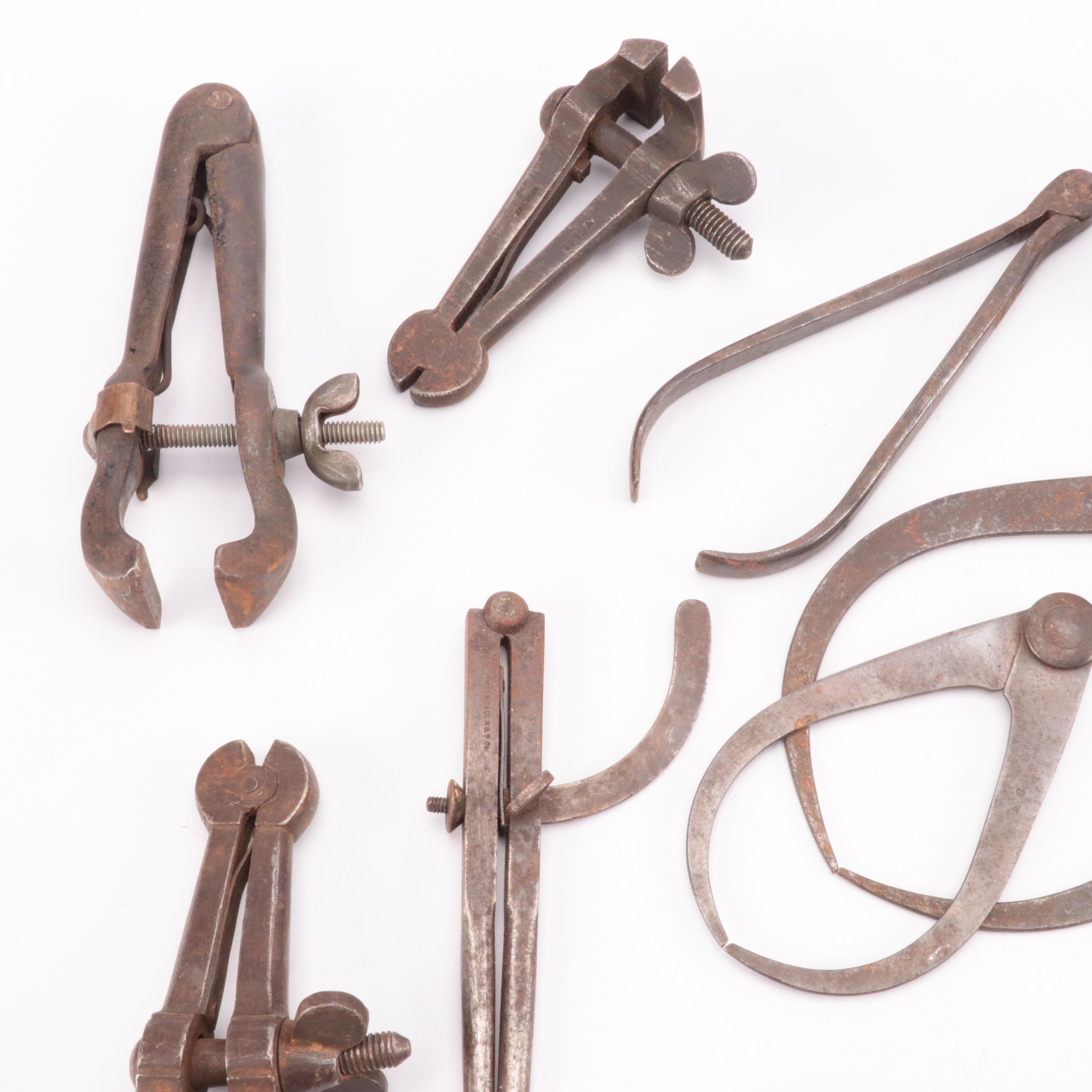 Iron Compasses, Calipers and More Machinist Tools