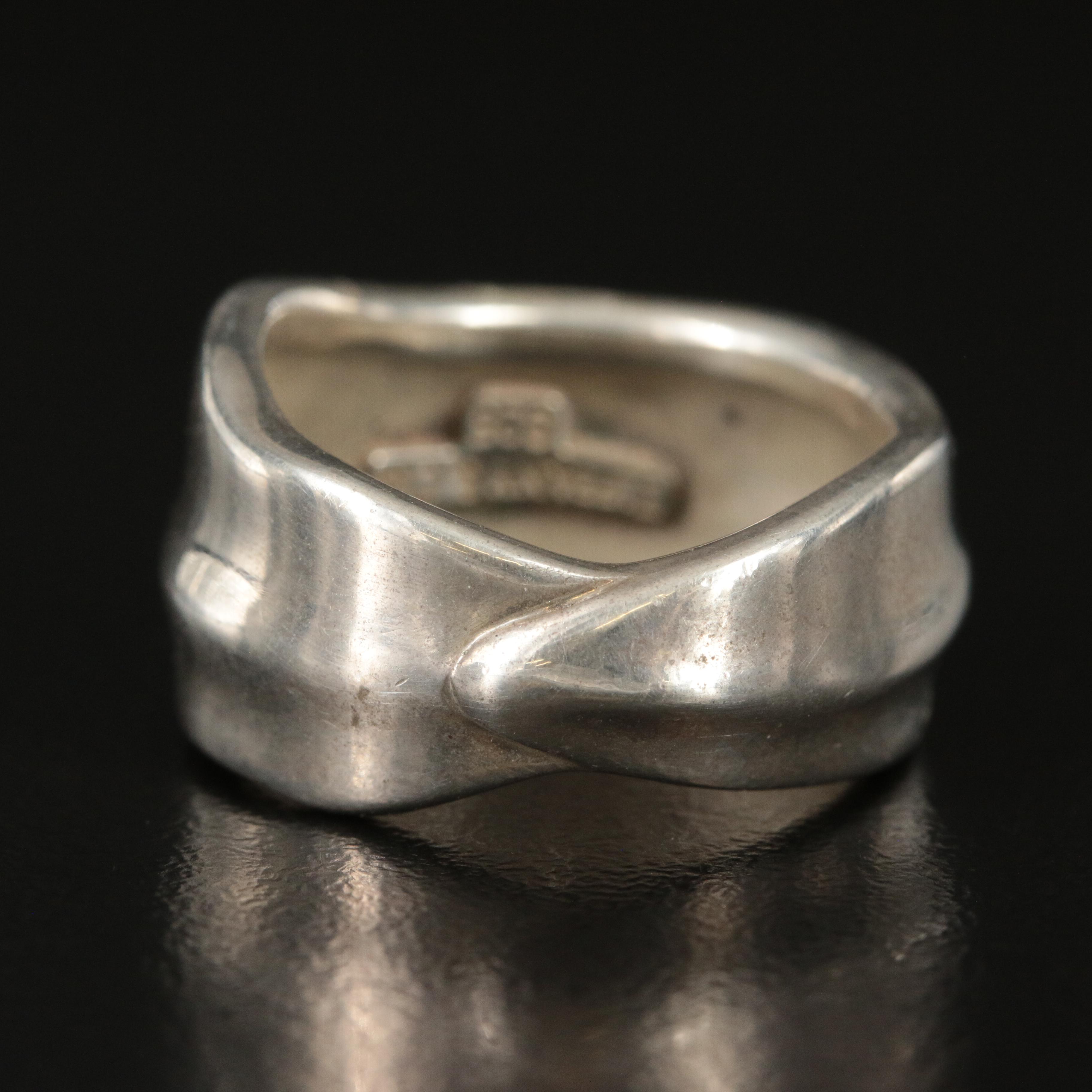 Vintage Tiffany & Co. Sterling Leaf Ring