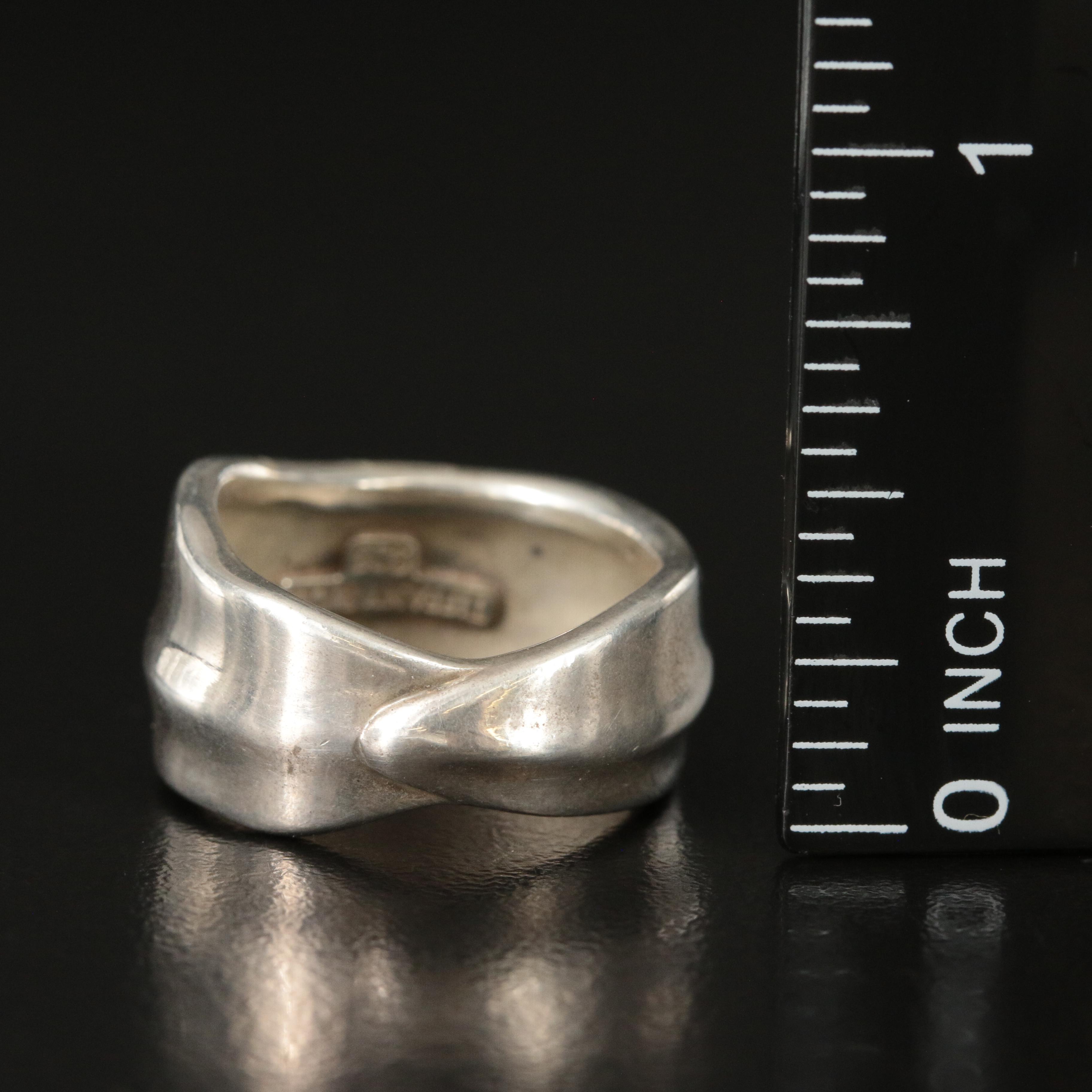 Vintage Tiffany & Co. Sterling Leaf Ring