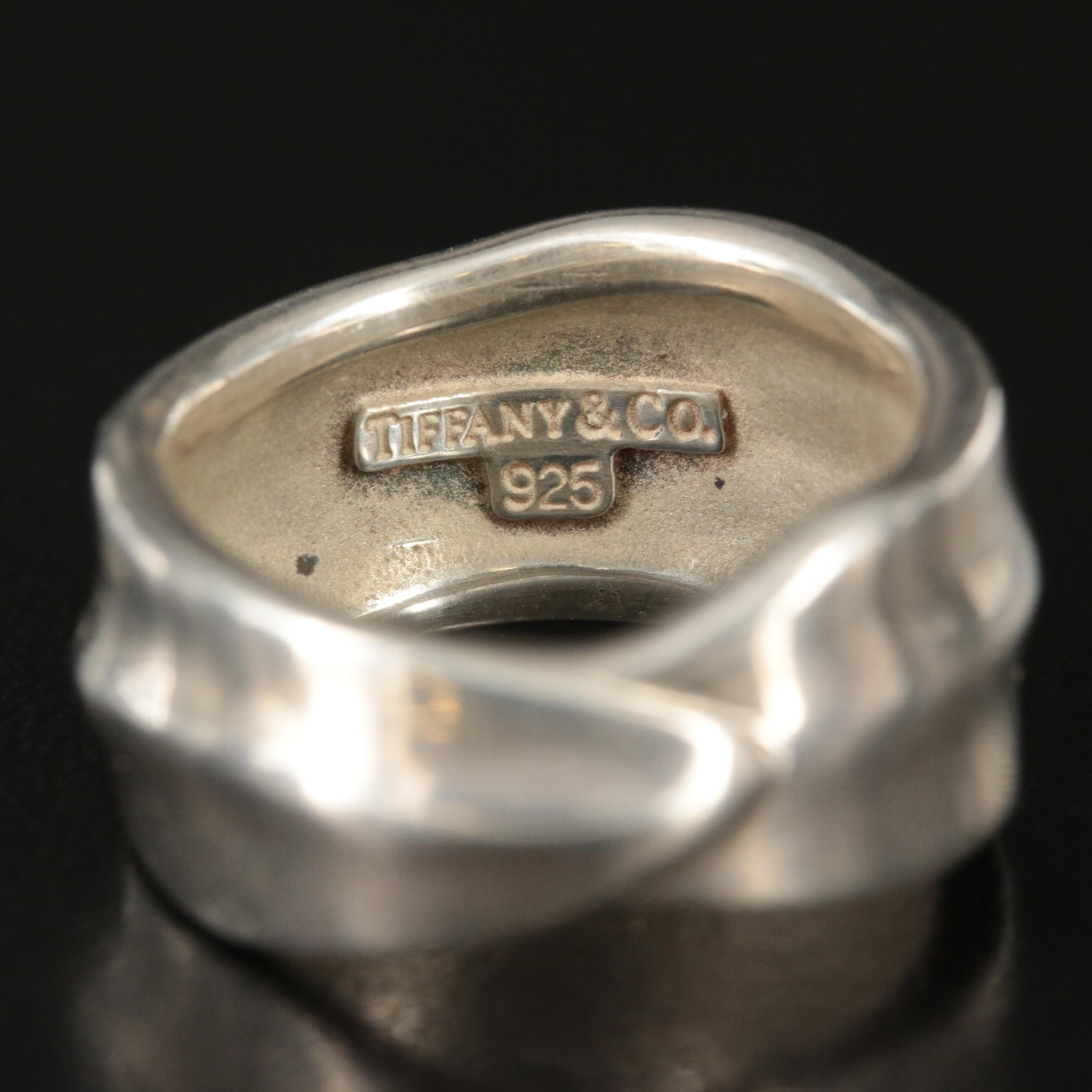 Vintage Tiffany & Co. Sterling Leaf Ring