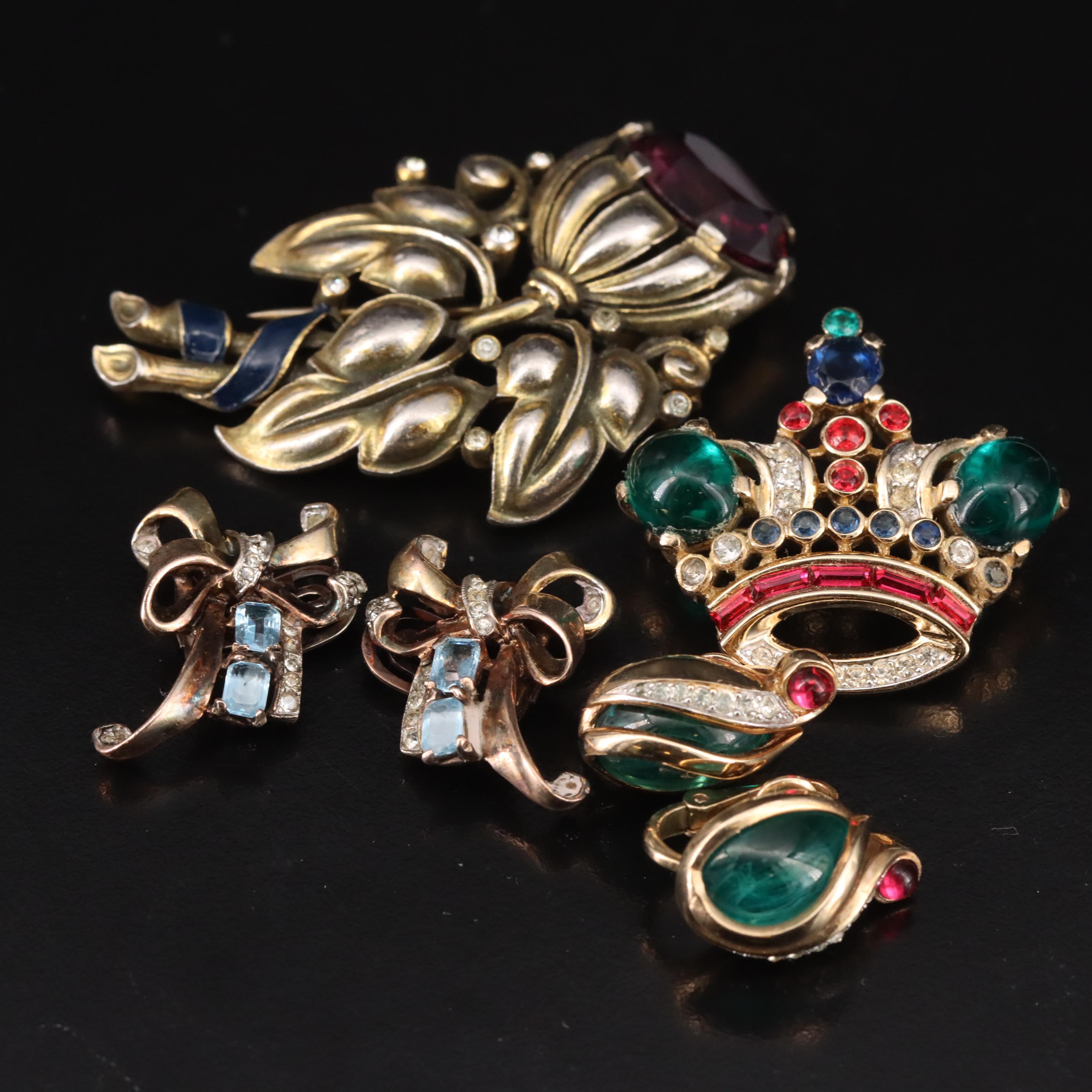 Alfred Philippe for Trifari Collection Including a "Crown" Set