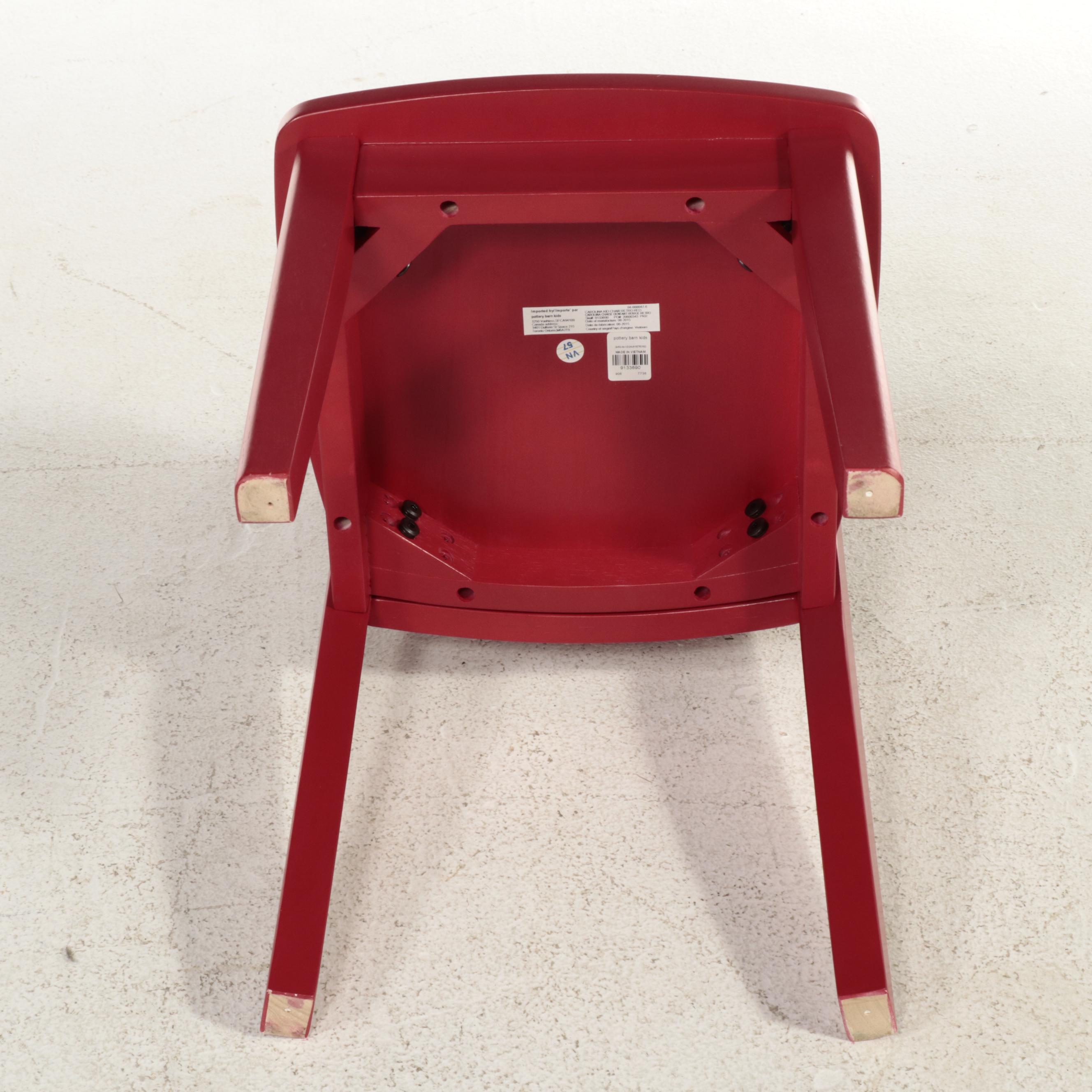 Pottery Barn Kids Retro Red Chairs and Table