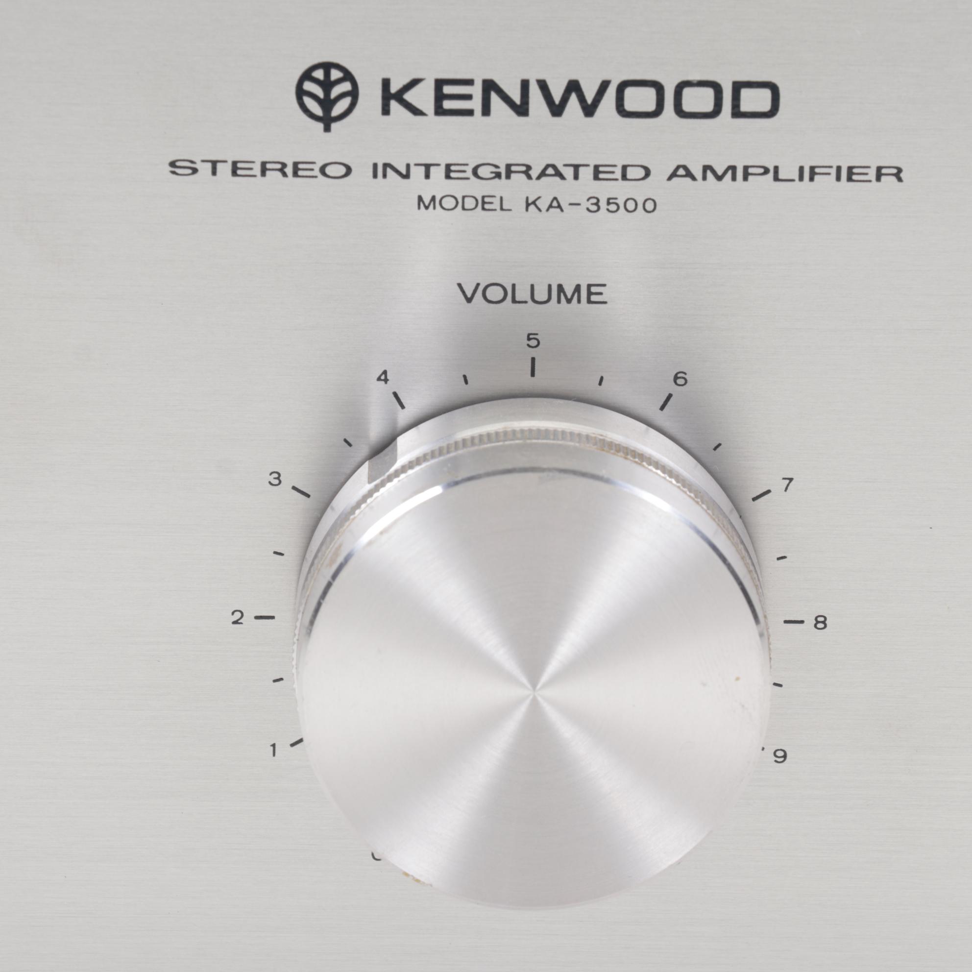 Stereo System with Kenwood Amplifier and Tuner and Denon CD Changer