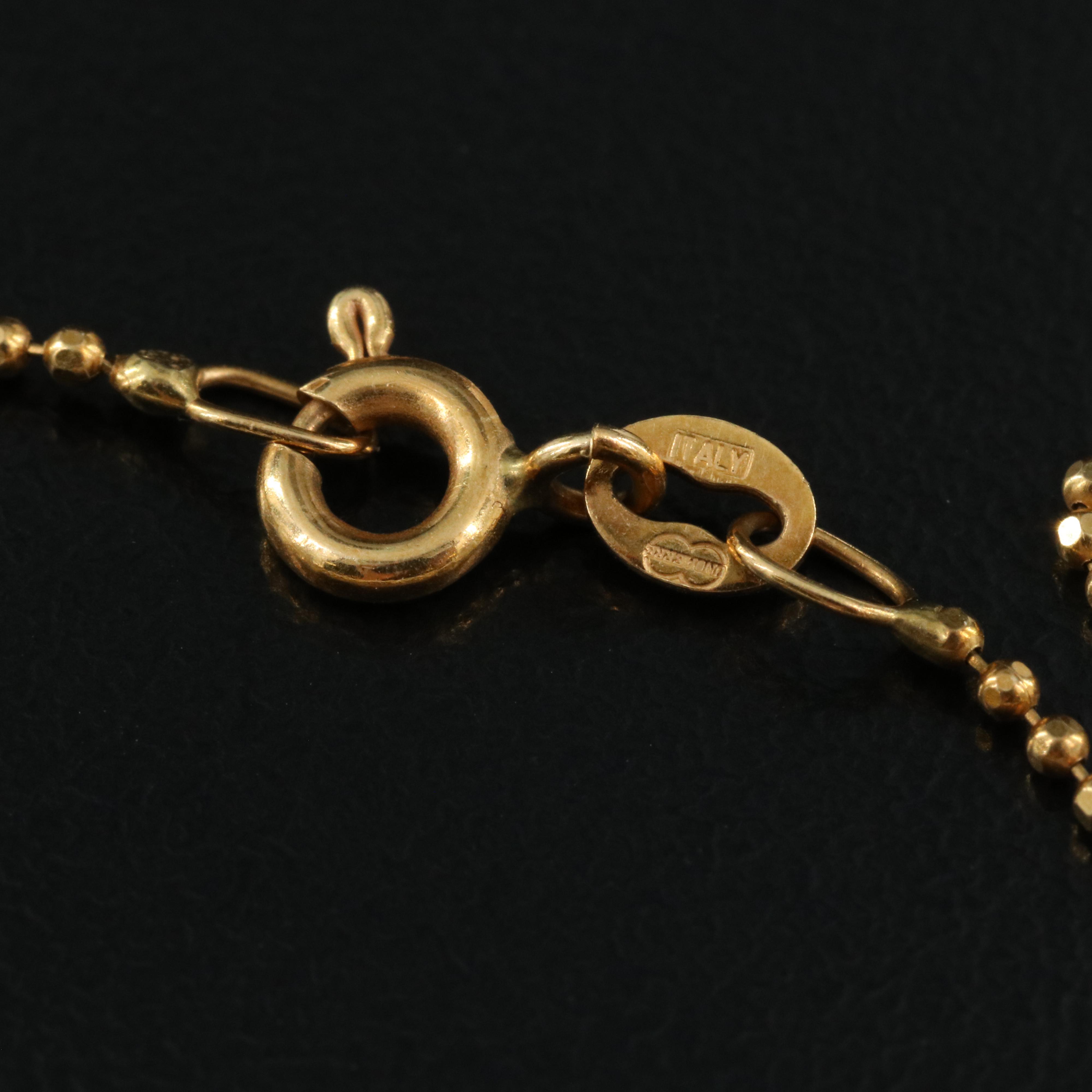 18K 0.25 CTW Diamond Convertable Pendant on Chain