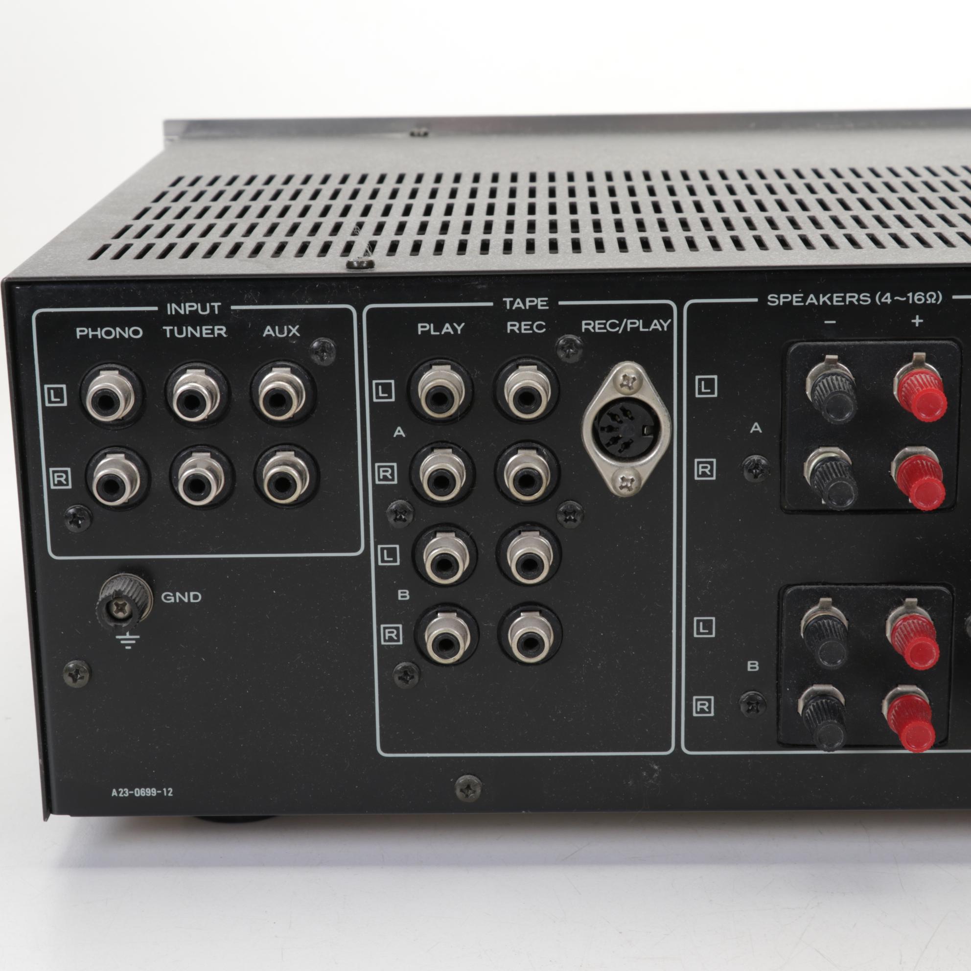 Stereo System with Kenwood Amplifier and Tuner and Denon CD Changer