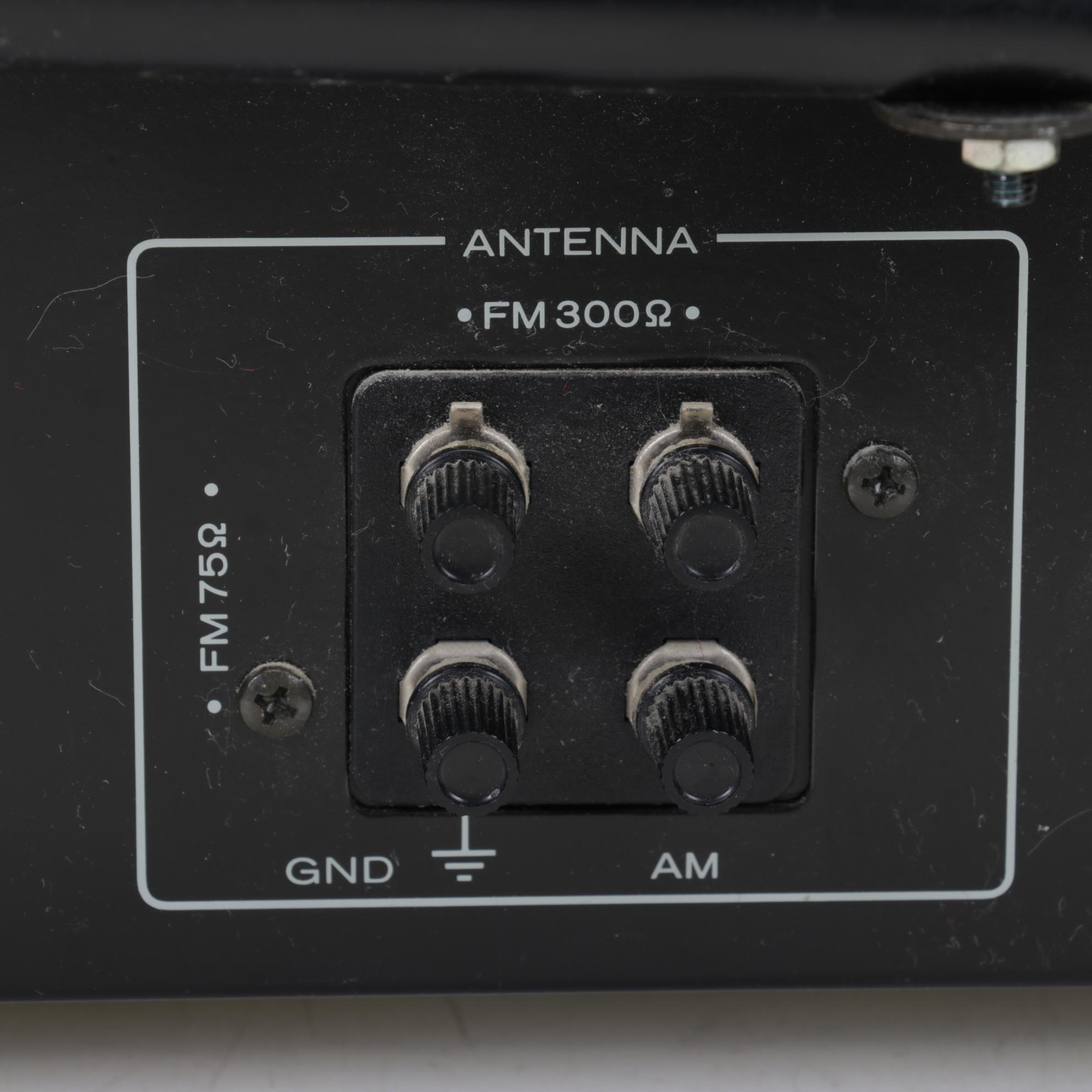 Stereo System with Kenwood Amplifier and Tuner and Denon CD Changer