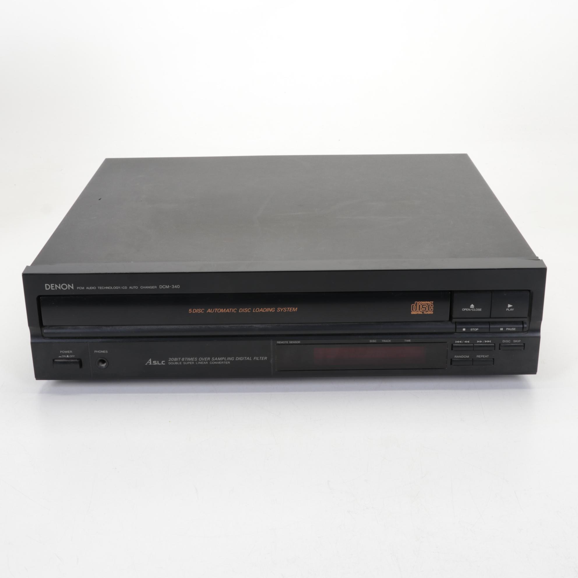 Stereo System with Kenwood Amplifier and Tuner and Denon CD Changer